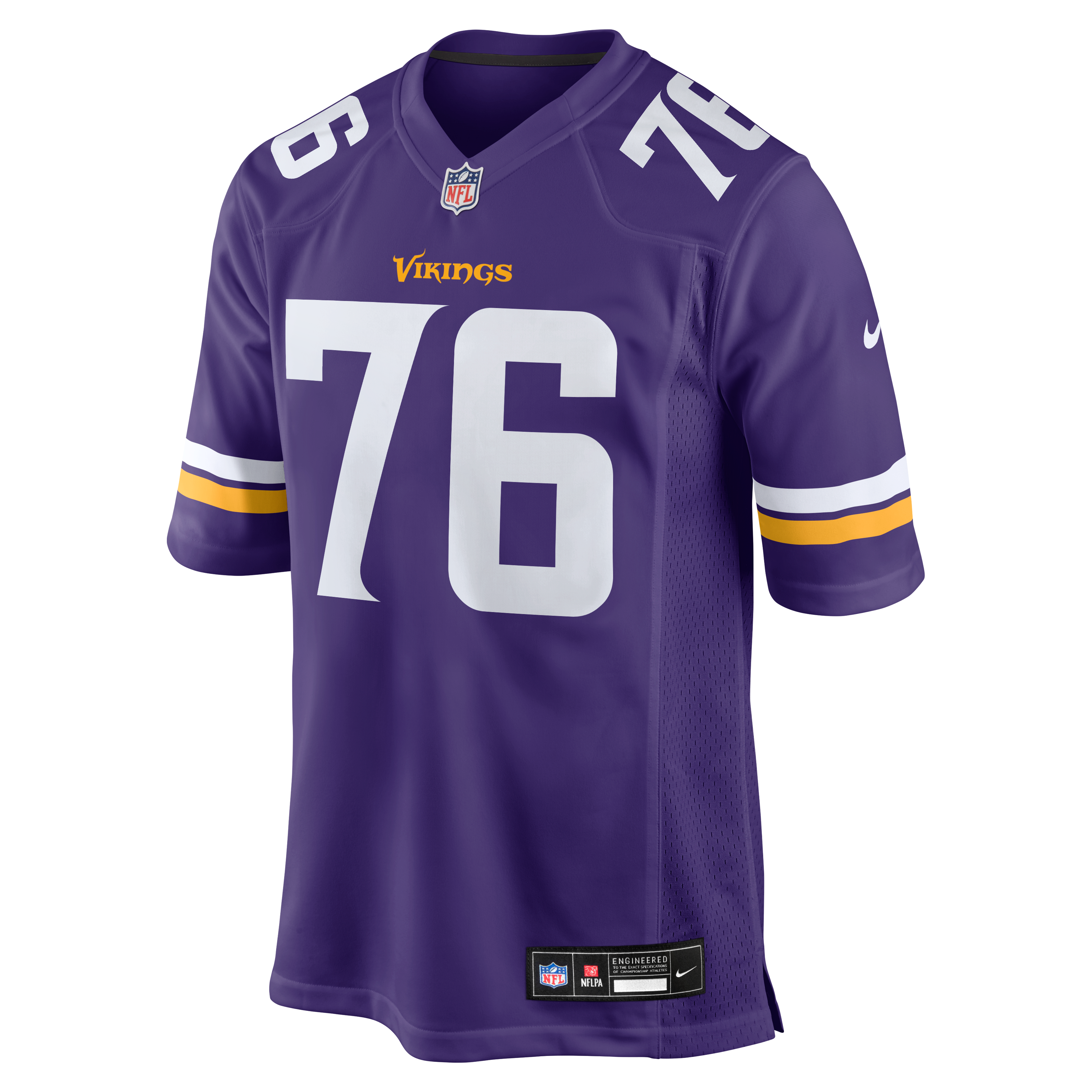 Will Fries Minnesota Vikings Team Game Jersey - Purple - Image 3