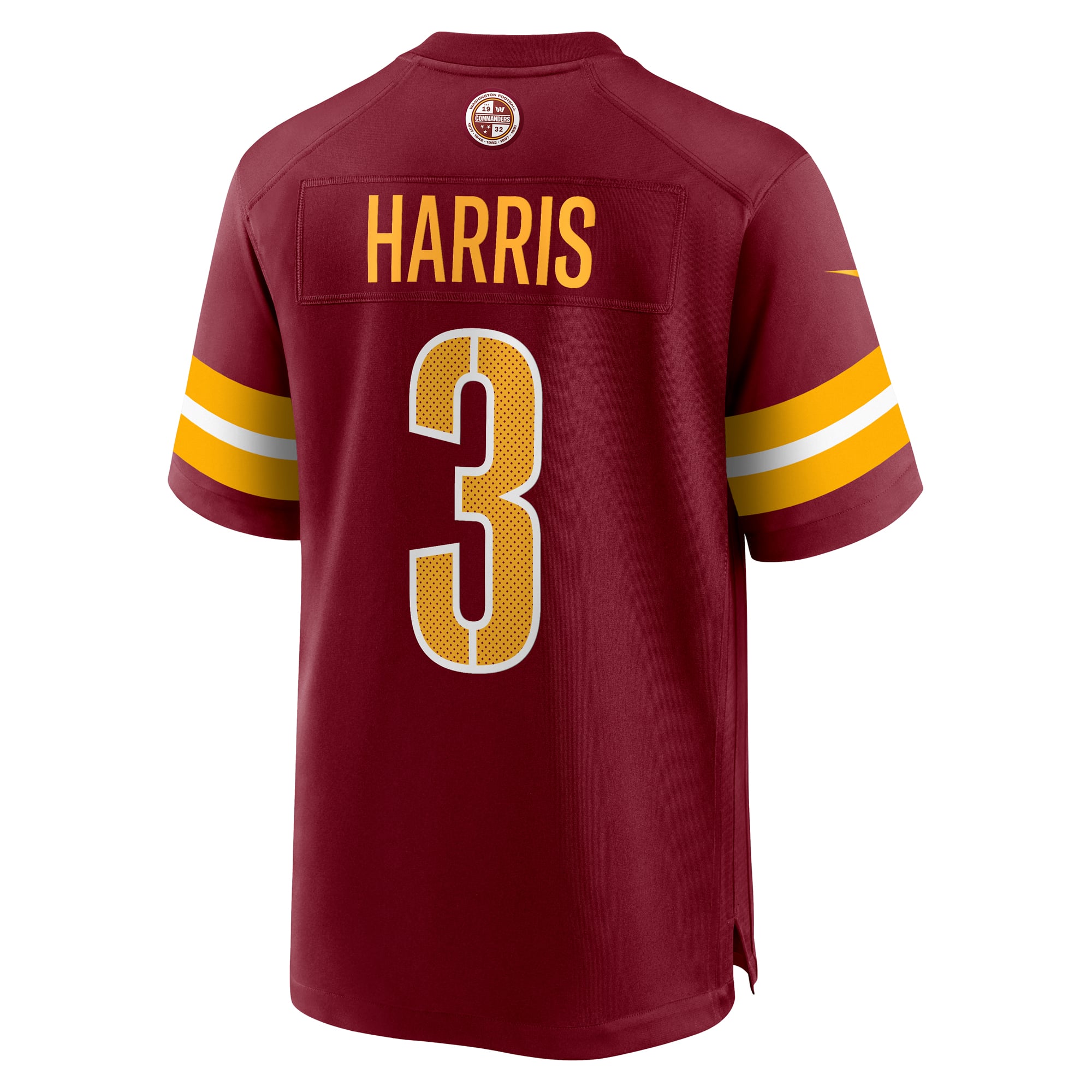 Will Harris Washington Commanders Team Game Jersey - Burgundy - Image 4