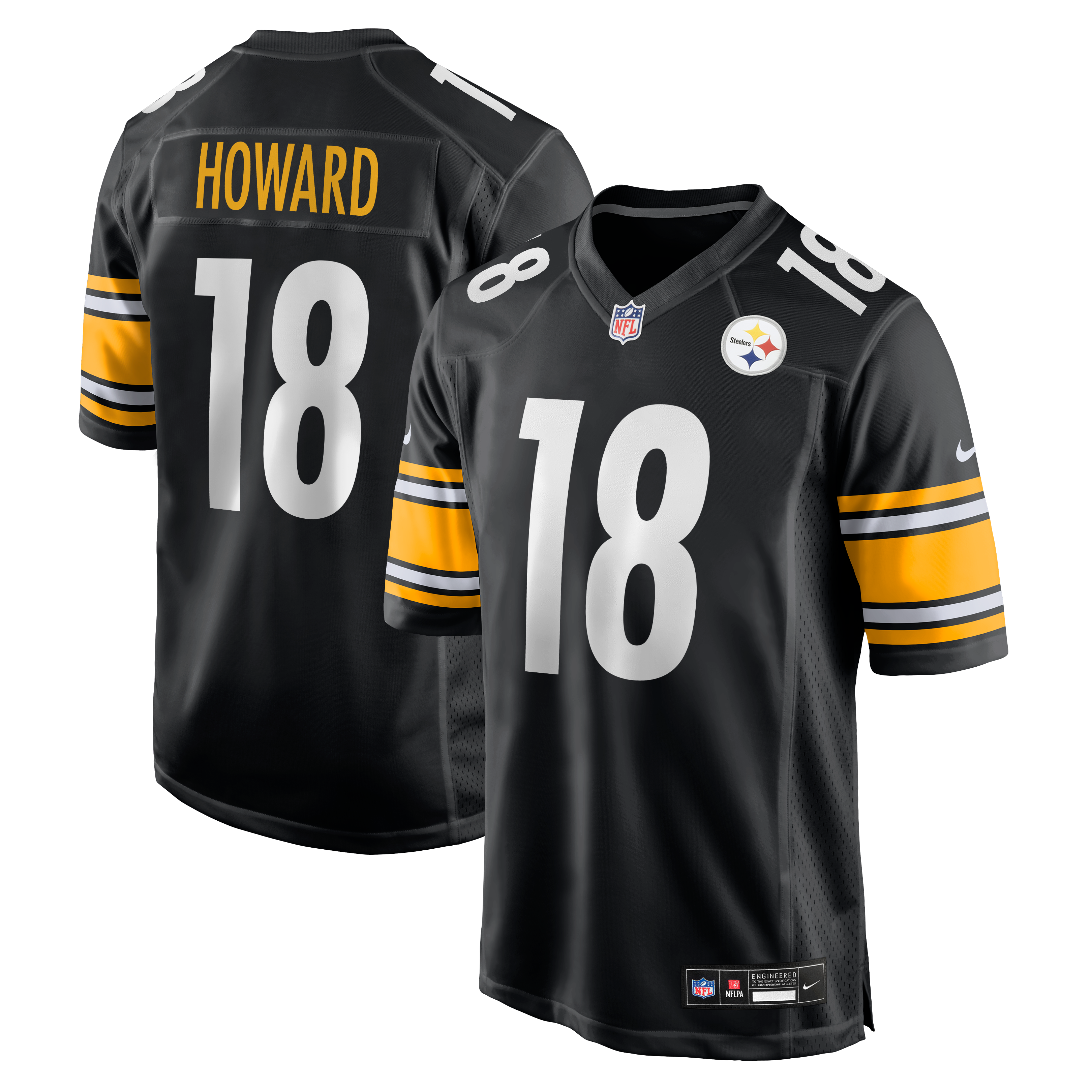 Will Howard Pittsburgh Steelers Team Game Jersey - Black