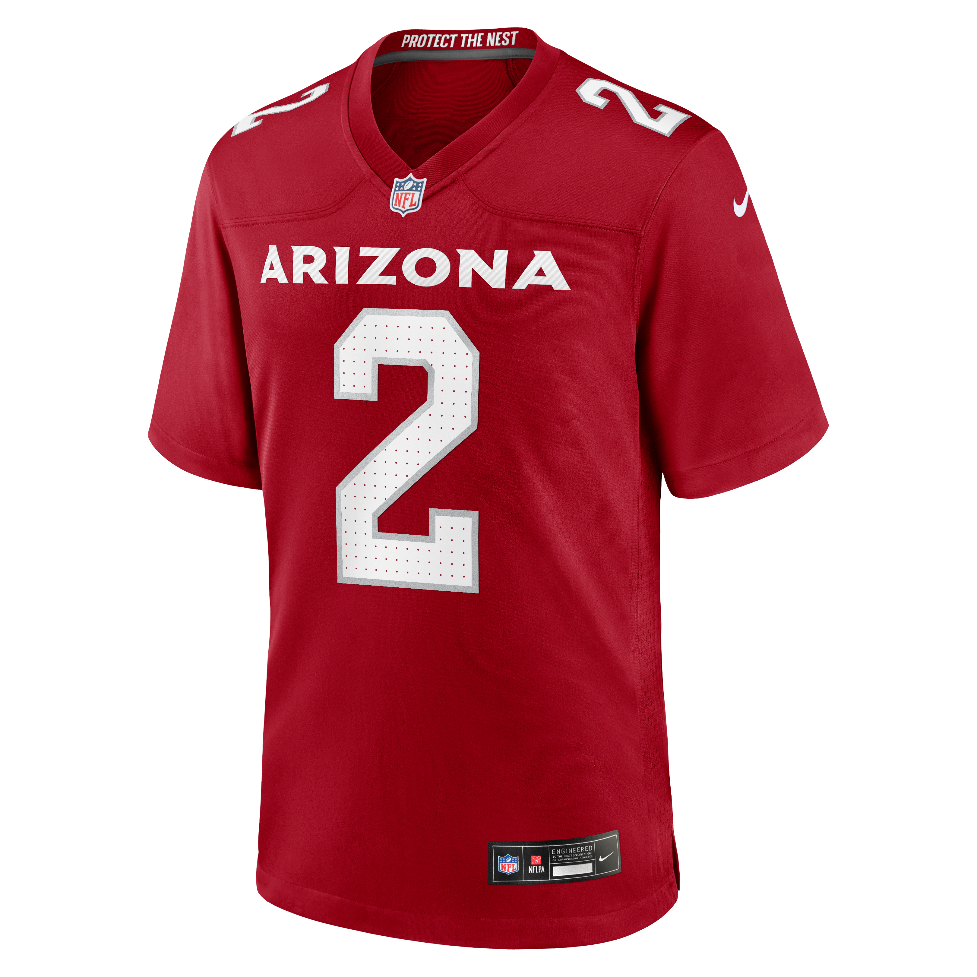 Will Johnson Arizona Cardinals Team Game Jersey - Cardinal - Image 3