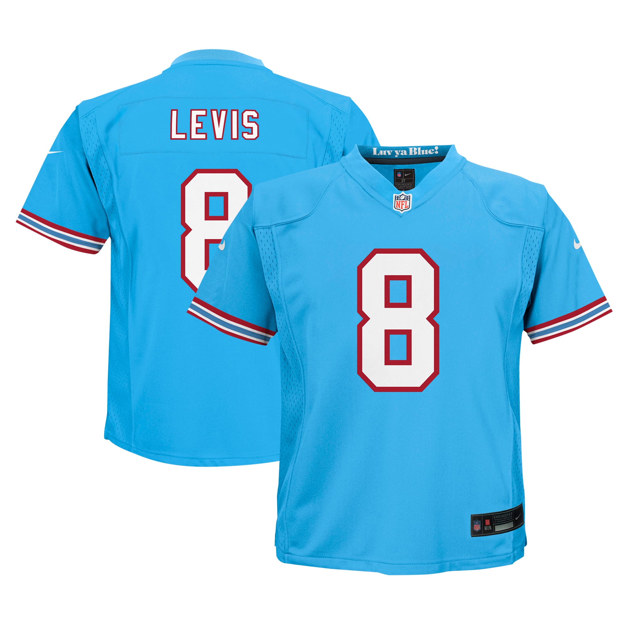 Will Levis Tennessee Titans Infant Team Player Game Jersey - Light Blue