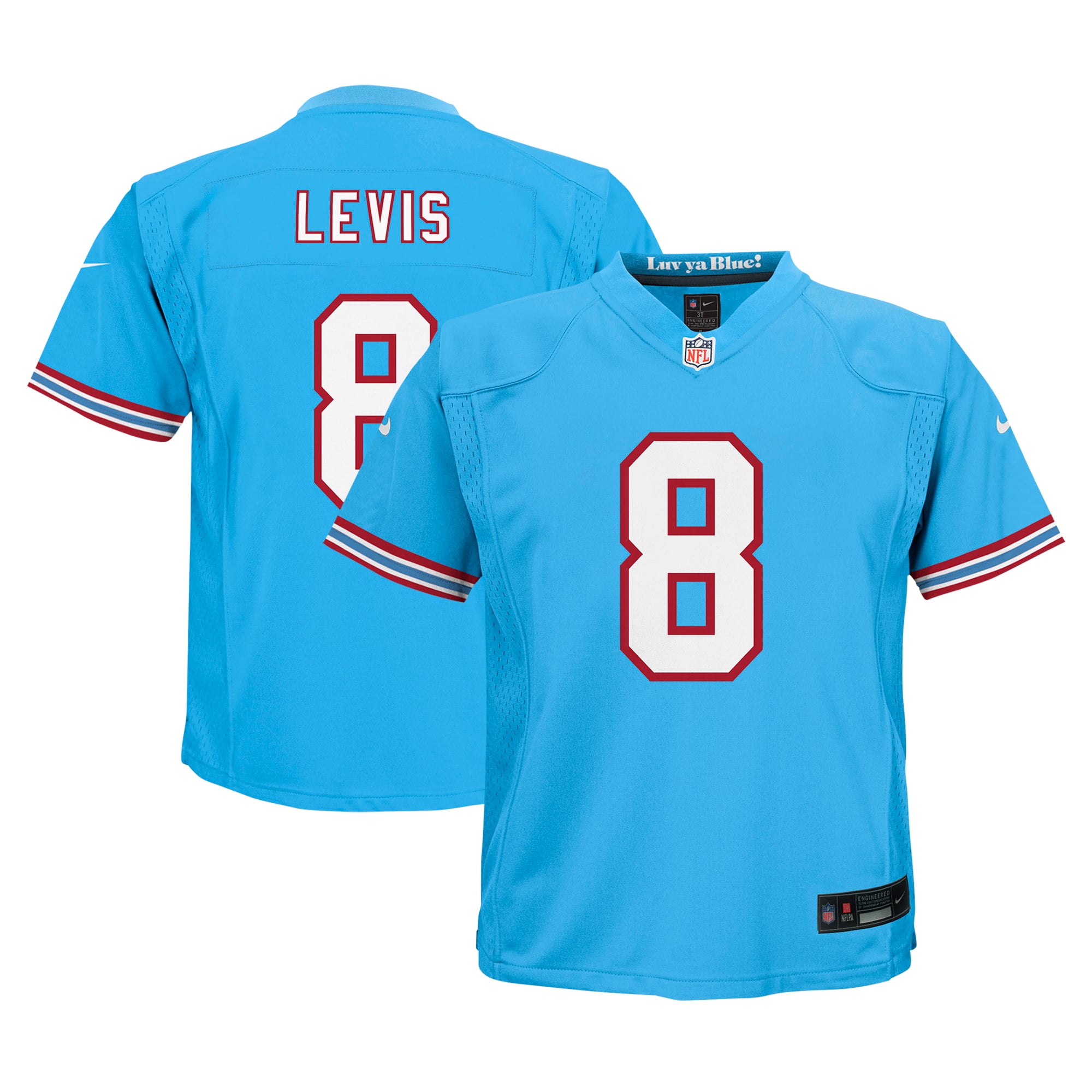 Will Levis Tennessee Titans Preschool Alternate Player Game Jersey - Light Blue - Image 2
