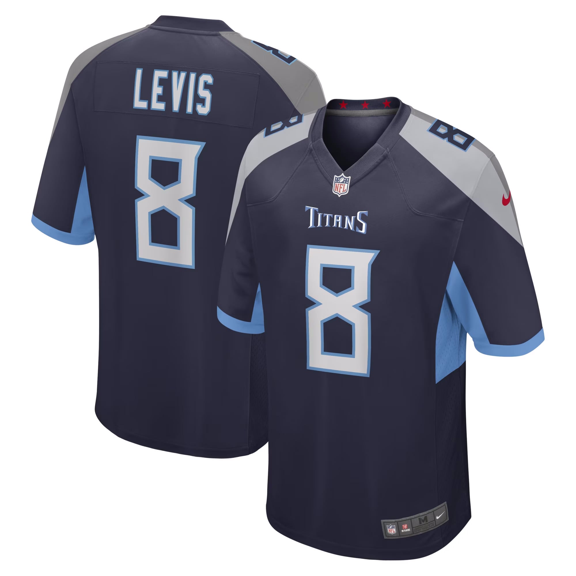 Will Levis Tennessee Titans Youth Game Jersey - Navy - Image 2