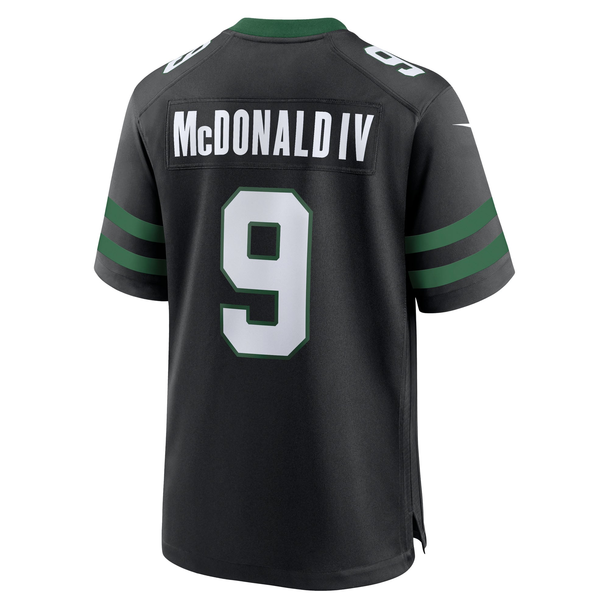Will McDonald IV New York Jets Team Game Jersey - Legacy Green - Black - Image 4