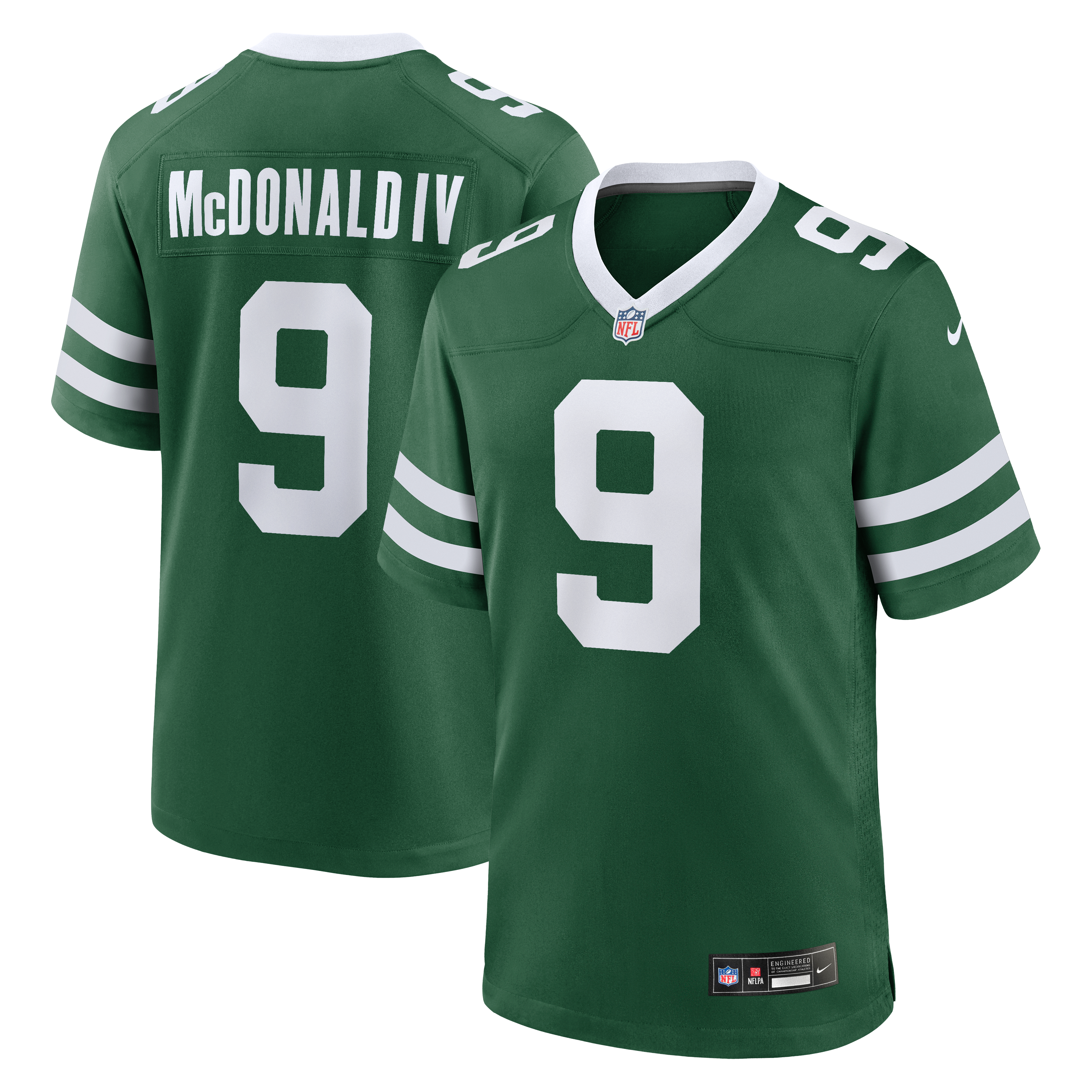 Will McDonald IV New York Jets Team Game Jersey - Legacy Green - Green
