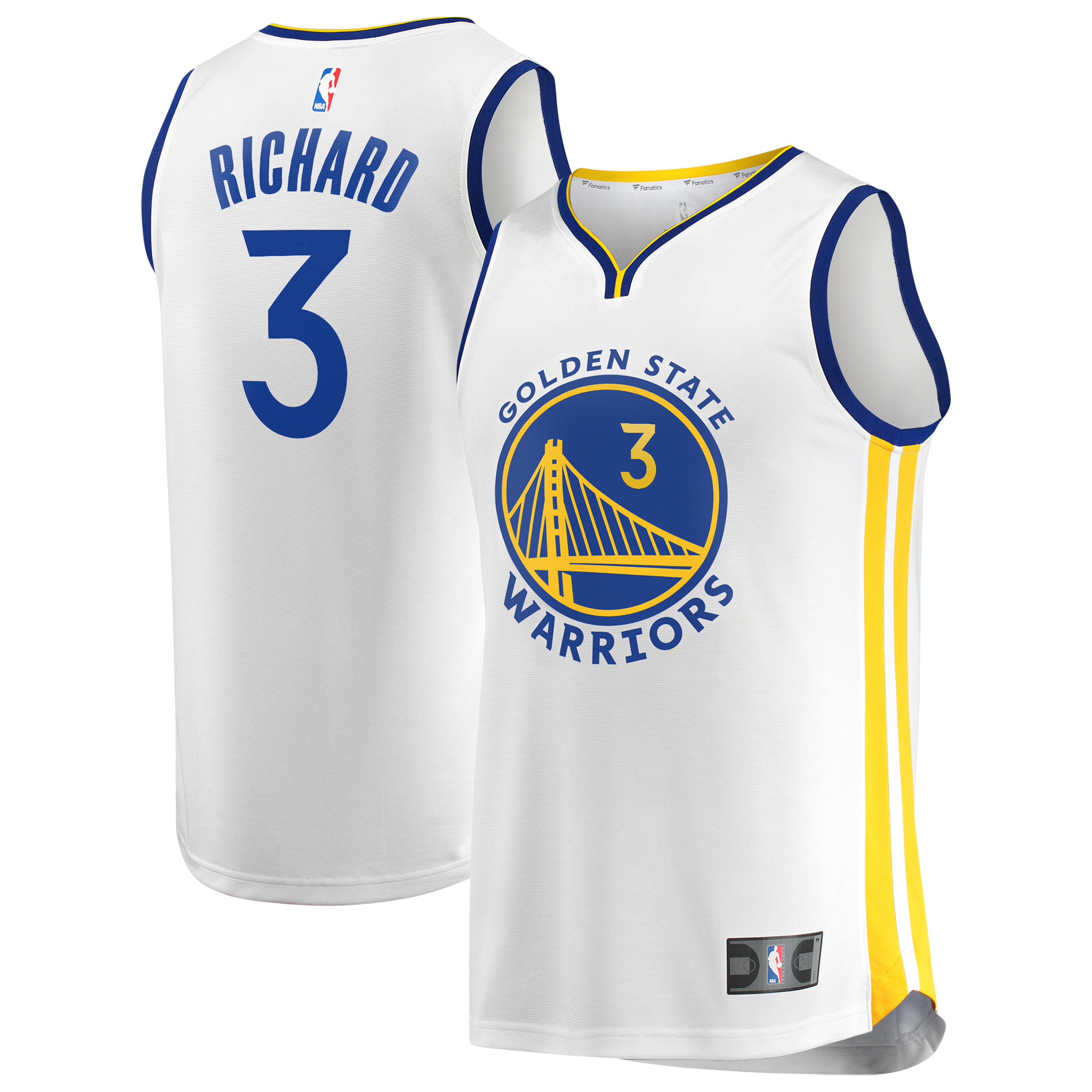 Will Richard Golden State Warriors Fast Break Player Jersey - Association Edition - White