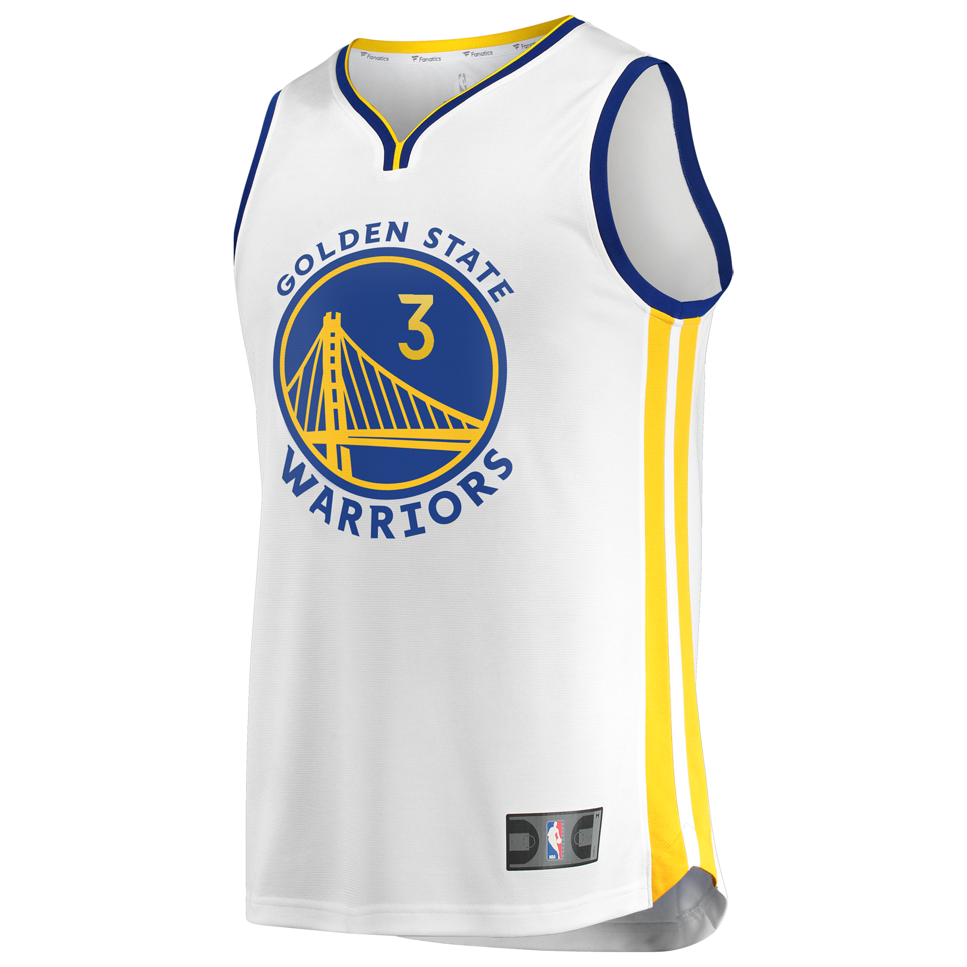 Will Richard Golden State Warriors Fast Break Player Jersey - Association Edition - White - Image 3