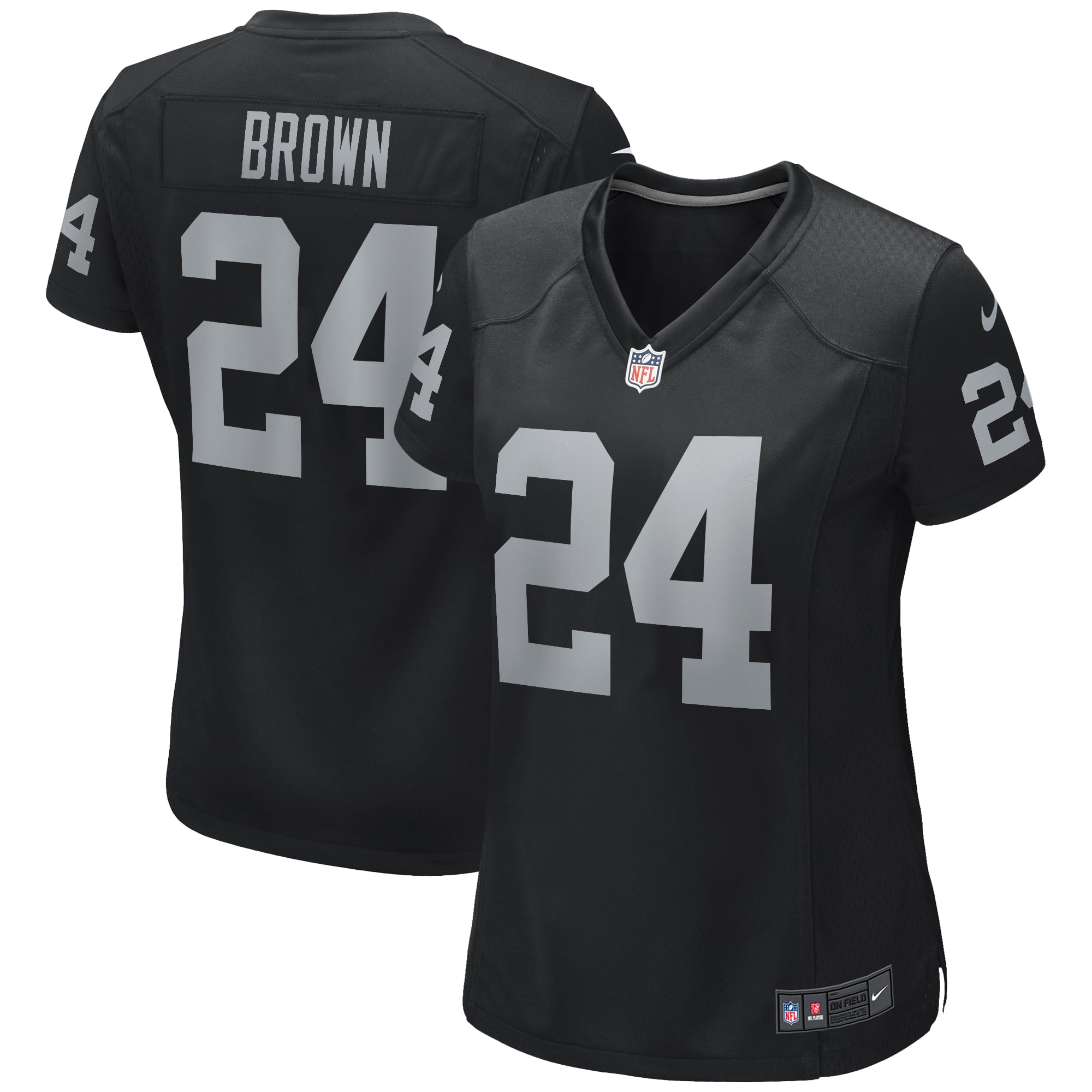 Willie Brown Las Vegas Raiders Women's Game Retired Player Jersey - Black - Image 2