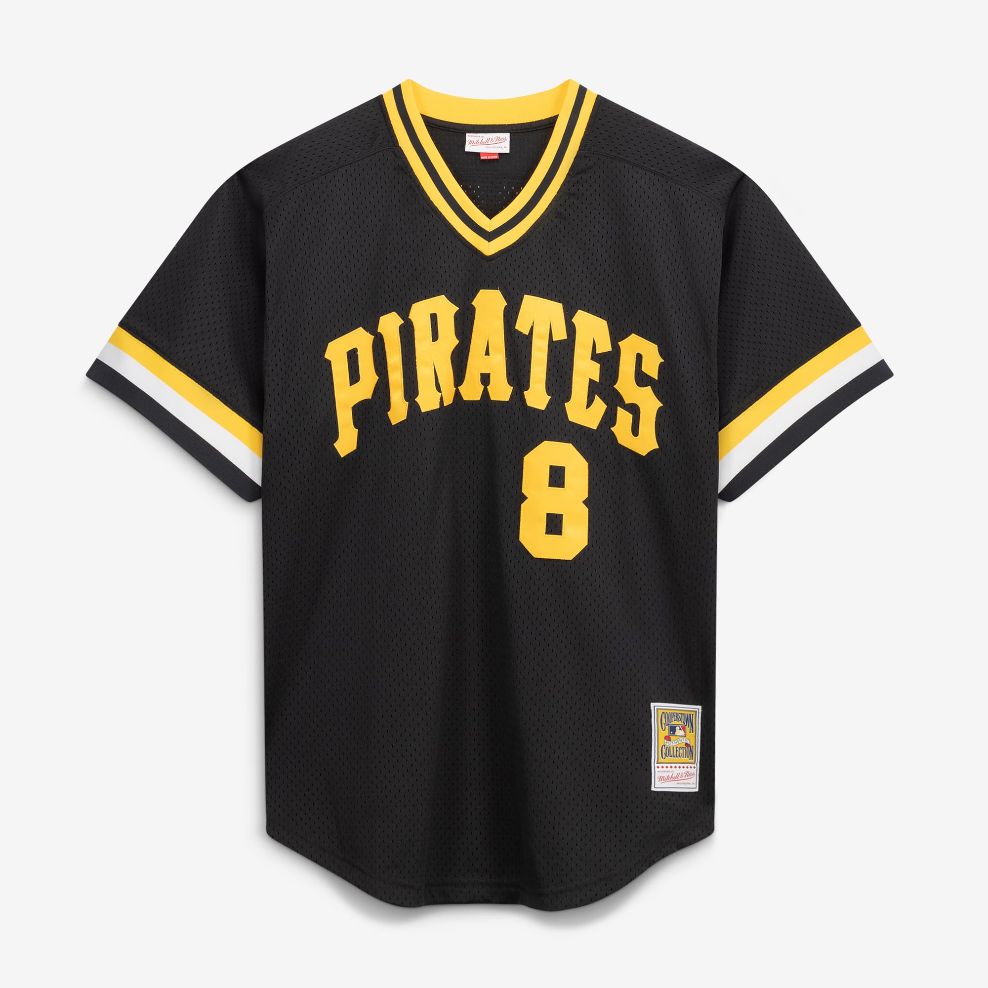 Willie Stargell Pittsburgh Pirates Cooperstown Collection Big & Tall Mesh Batting Practice Jersey - Black - Image 3
