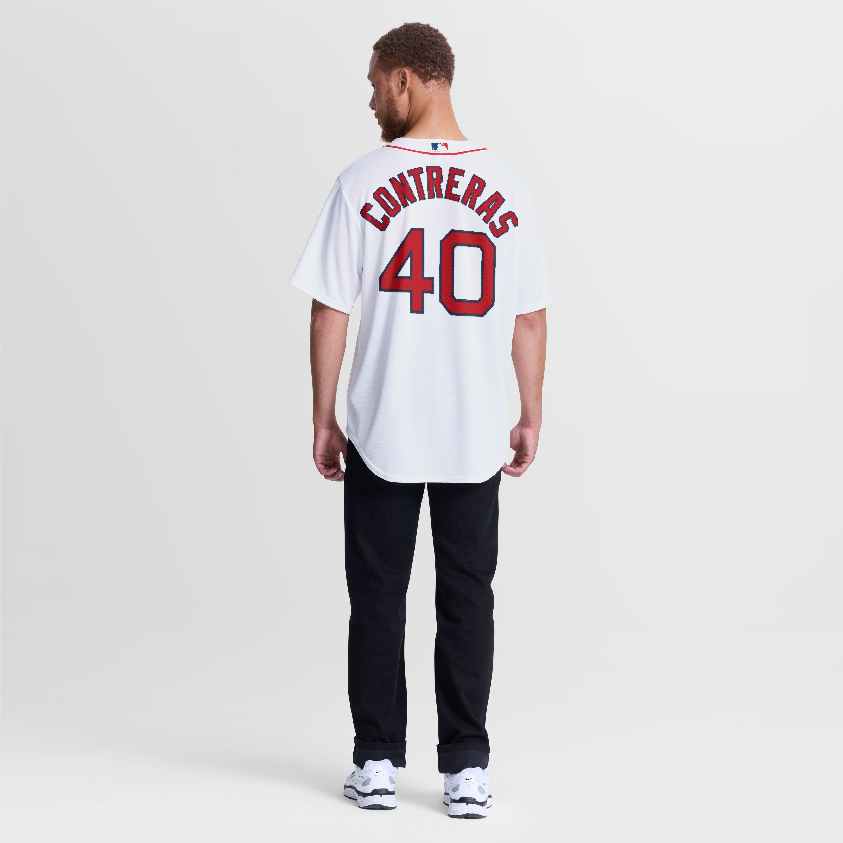 Willson Contreras Boston Red Sox Home Jersey - White - Image 6