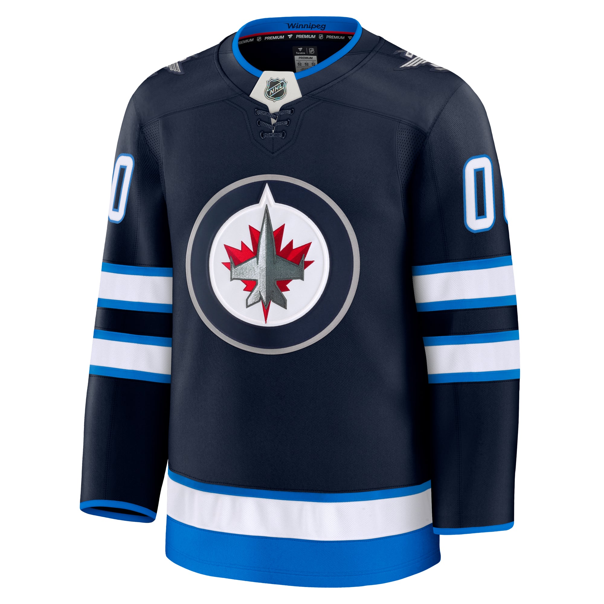 Winnipeg Jets Away Premium Custom Jersey - Navy - Image 3