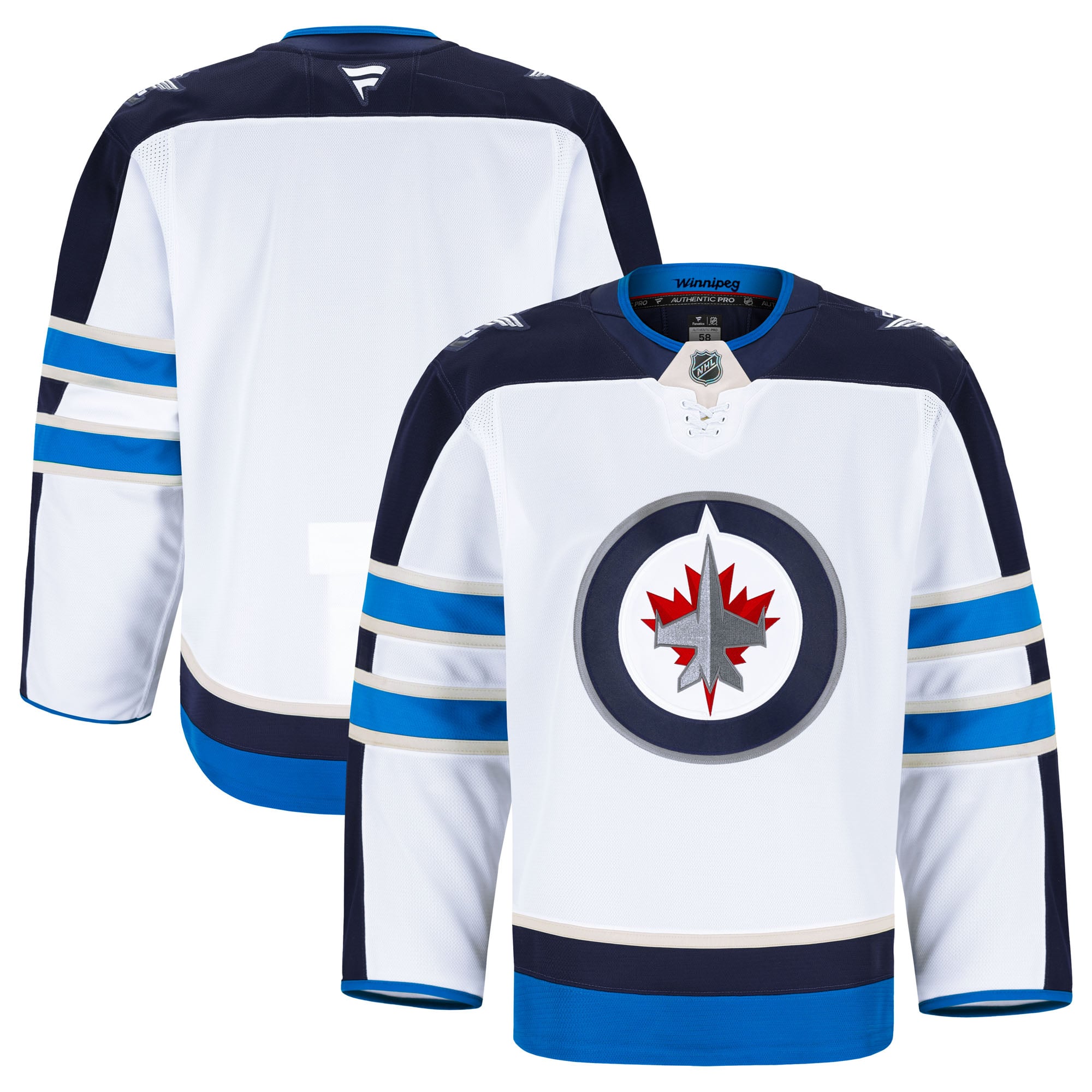 Winnipeg Jets Away Pro Jersey - White