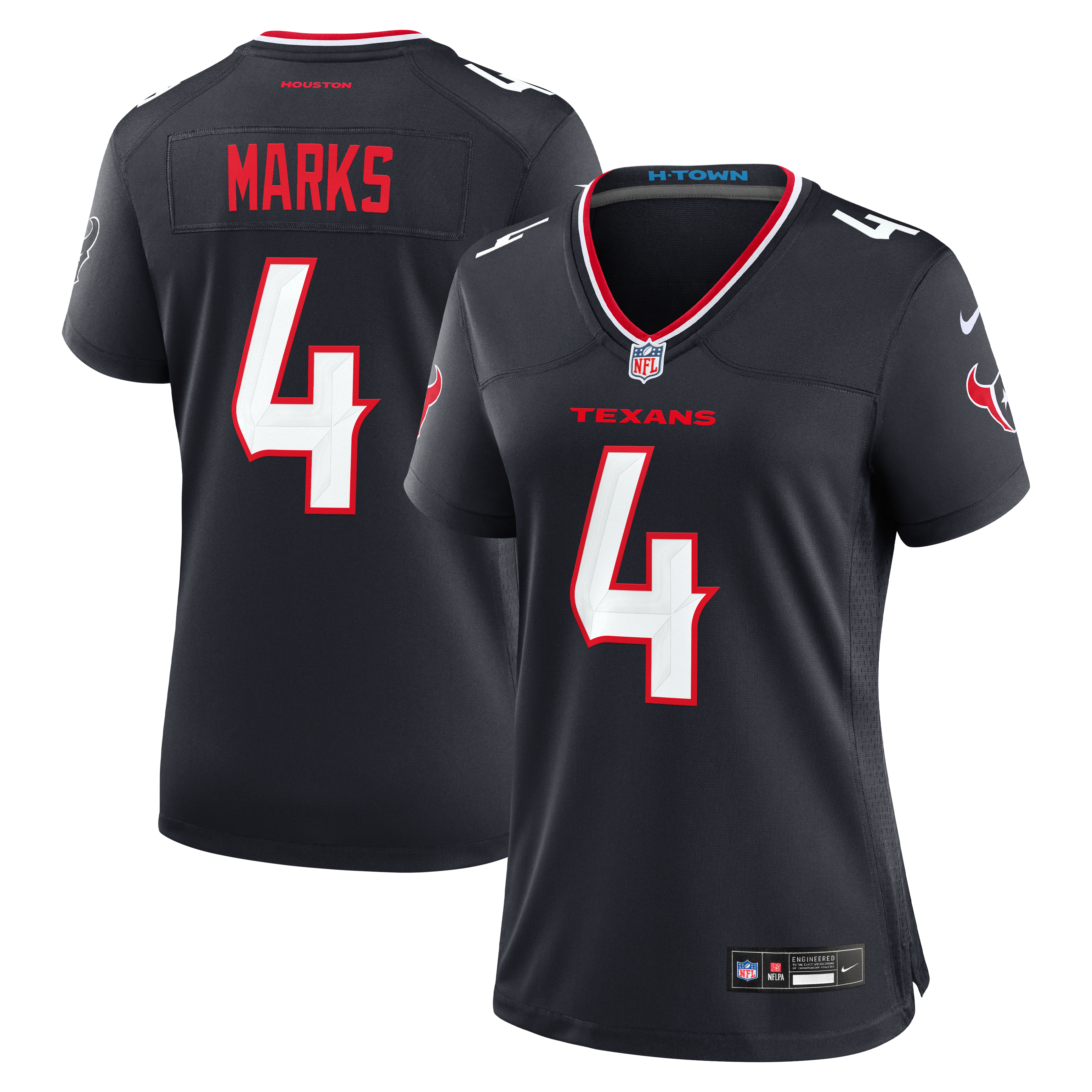 Woody Marks Houston Texans Women's Team Game Jersey - Navy - Image 2