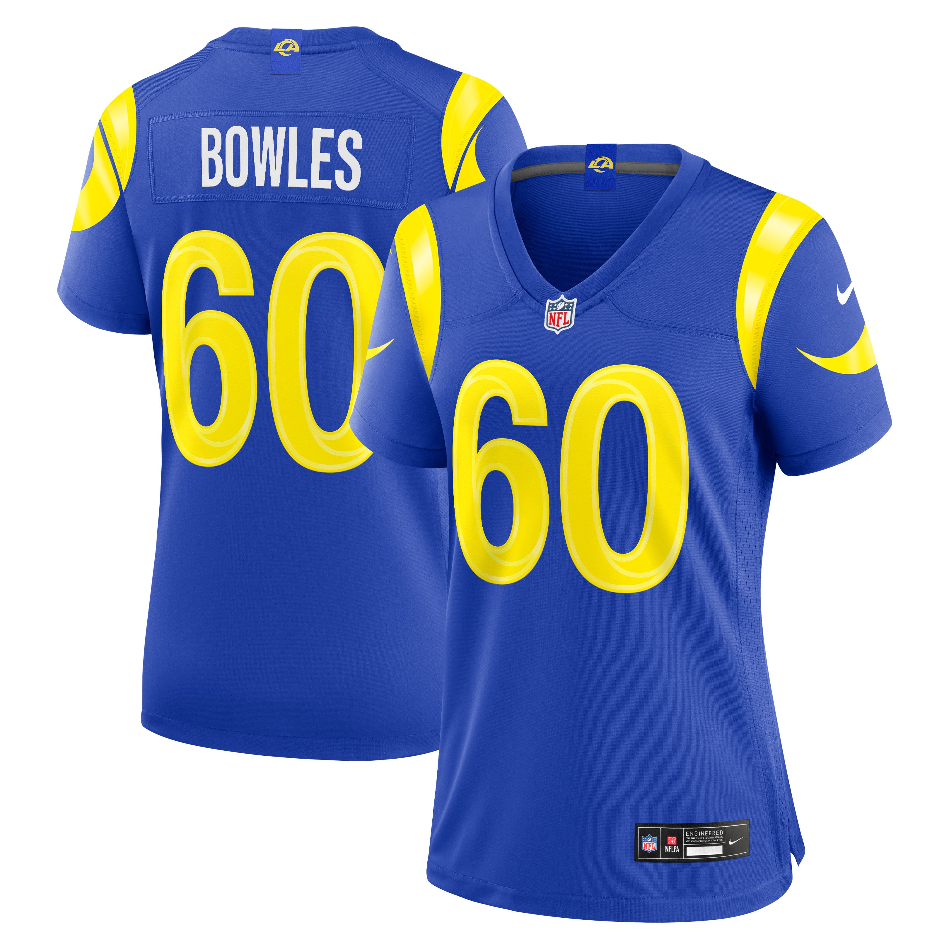 Wyatt Bowles Los Angeles Rams Women's Team Game Jersey - Royal - Image 2