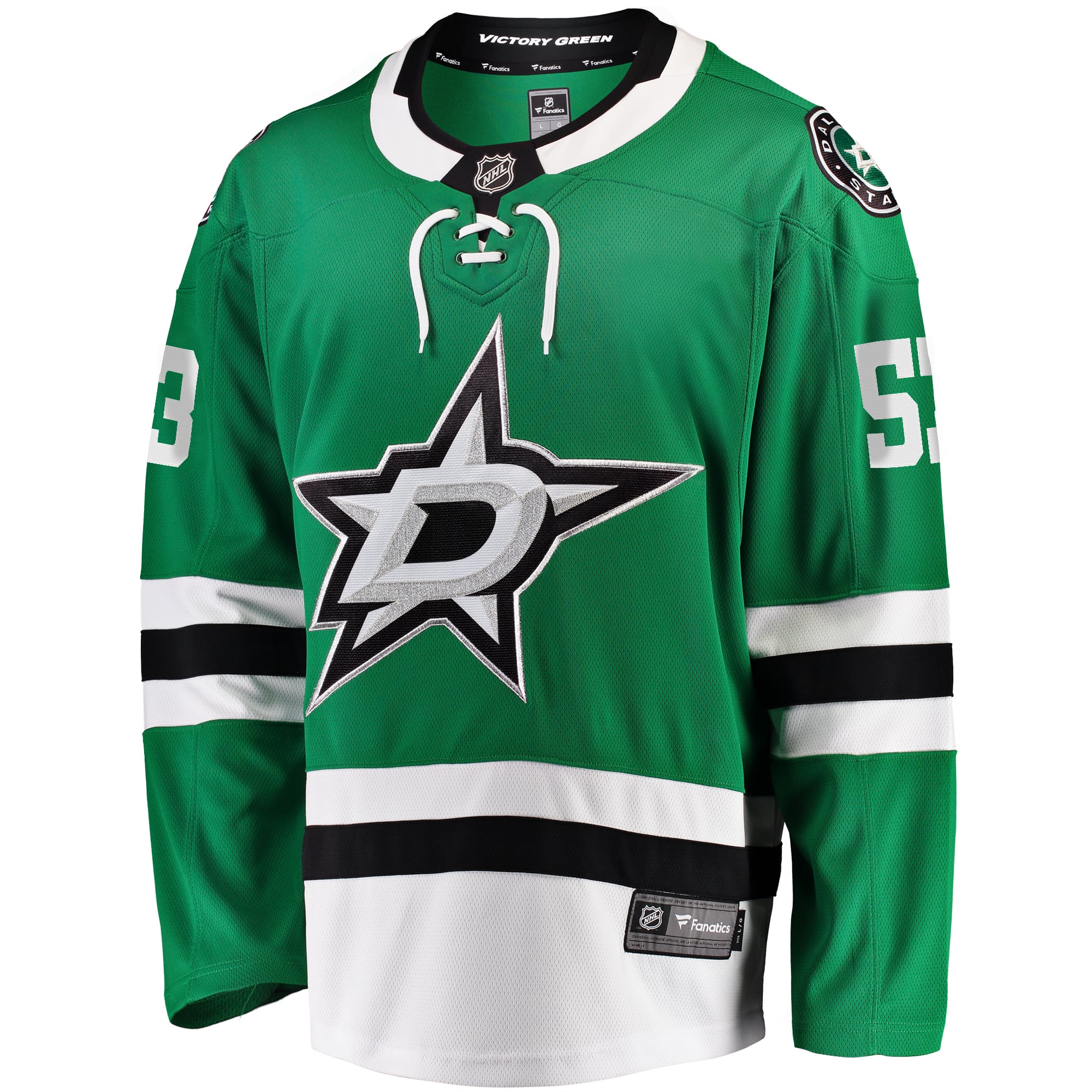 Wyatt Johnston Dallas Stars Home Breakaway Player Jersey - Kelly Green - Image 3