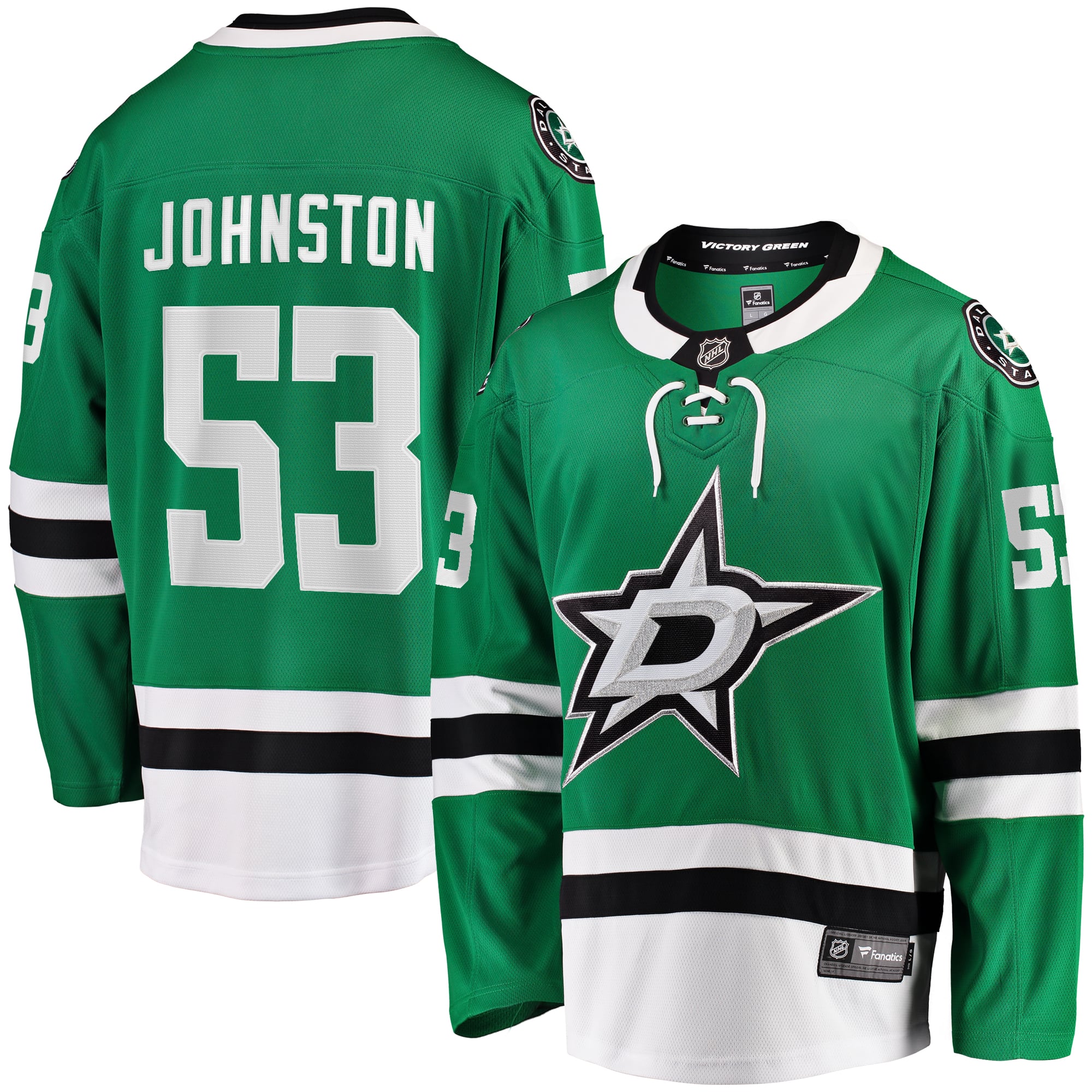 Wyatt Johnston Dallas Stars Home Breakaway Player Jersey - Kelly Green - Image 2