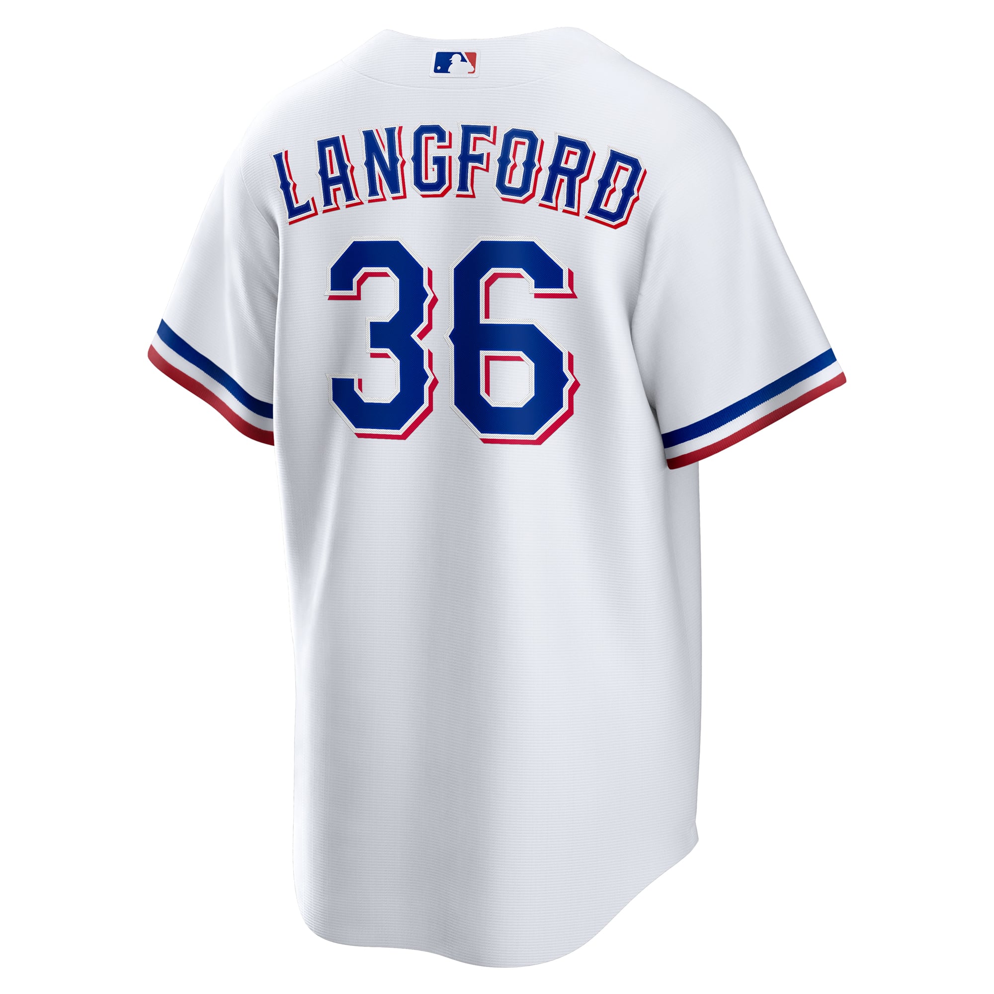 Wyatt Langford Texas Rangers Home Jersey - White - Image 4