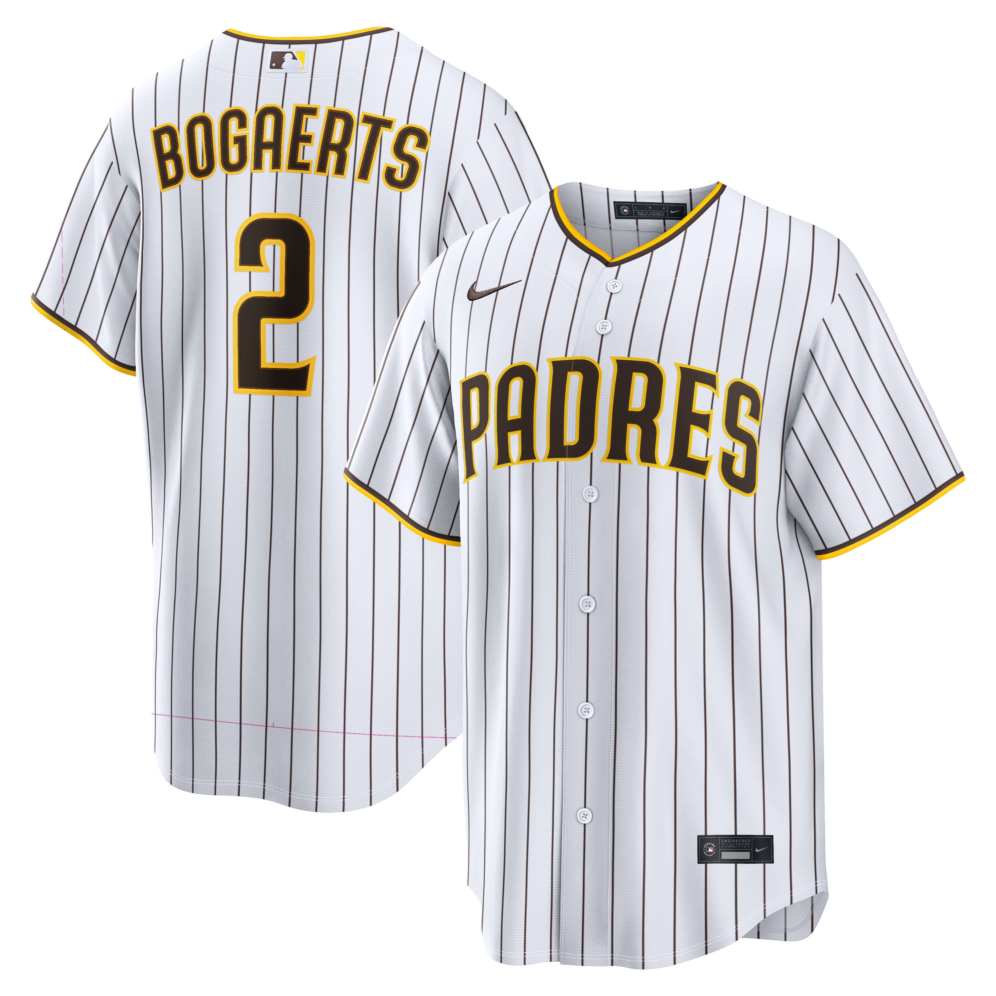 Xander Bogaerts San Diego Padres Home Jersey - White - Image 2