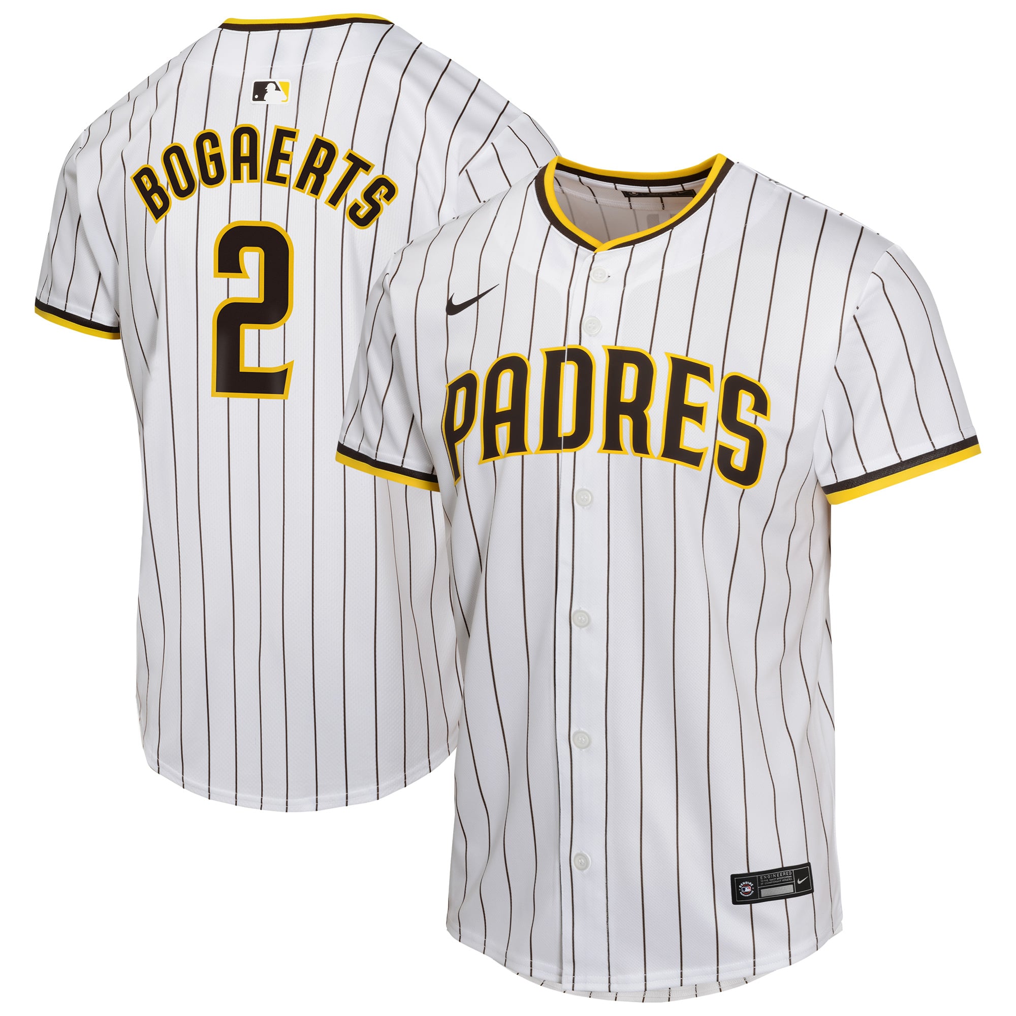 Xander Bogaerts San Diego Padres Youth Home Player Game Jersey - White - Image 2
