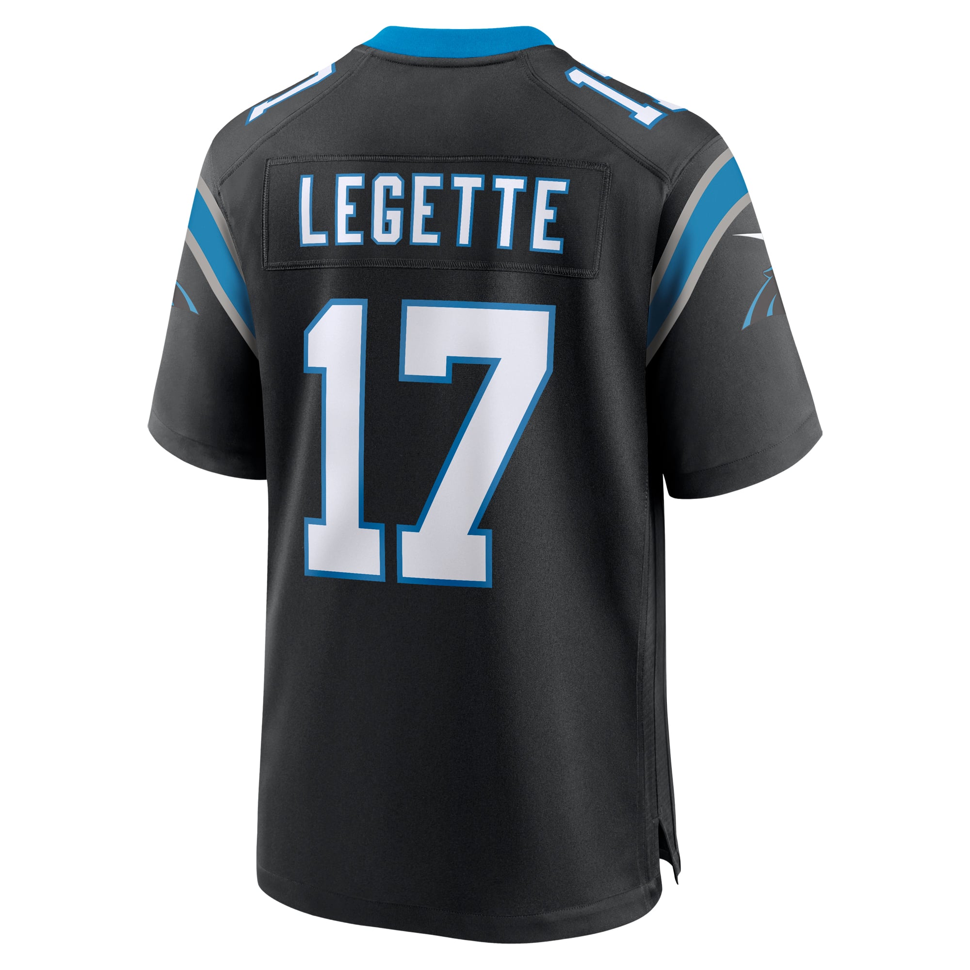Xavier Legette Carolina Panthers Alternate Game Jersey - Black - Image 4