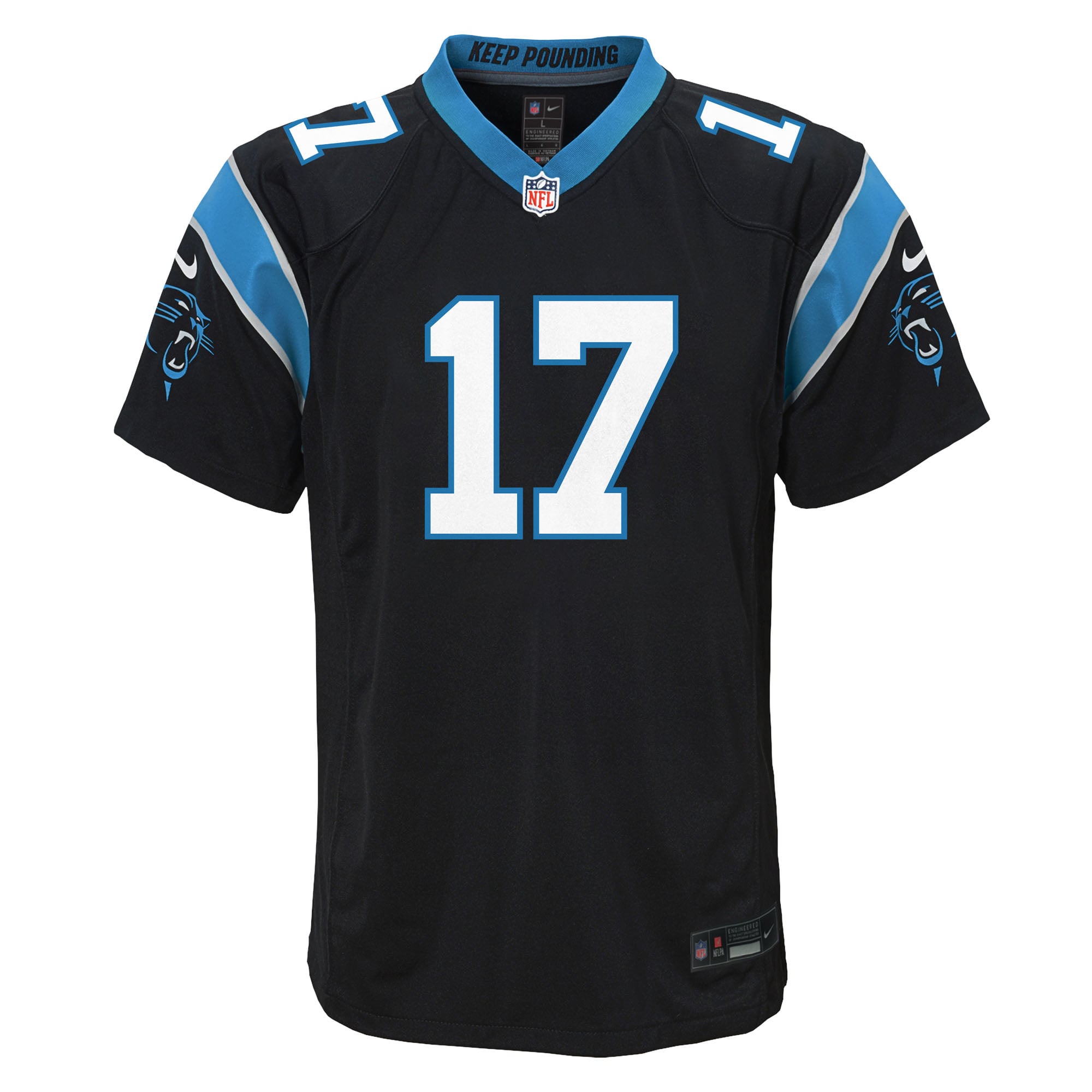 Xavier Legette Carolina Panthers Youth Team Game Jersey - Black - Image 3