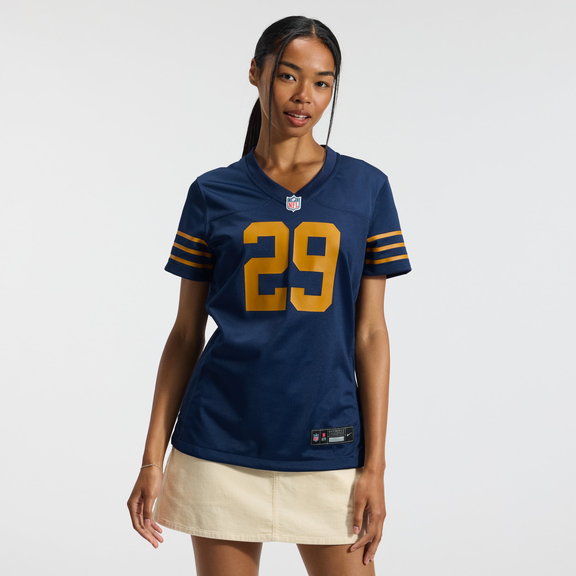 Xavier McKinney Green Bay Packers Women's Team Game Jersey - Green - Navy - Image 2
