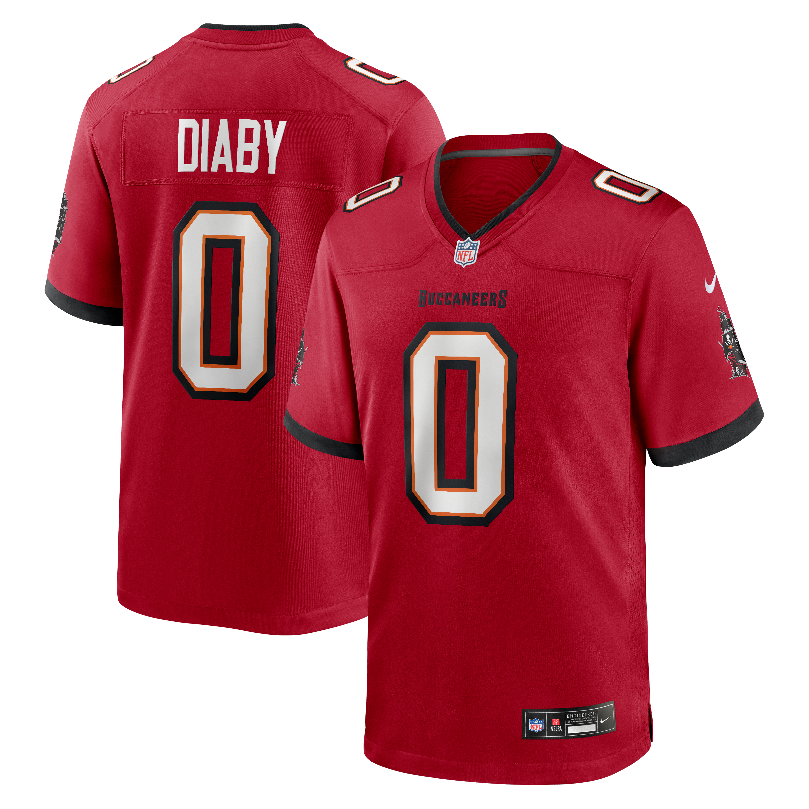 YaYa Diaby Tampa Bay Buccaneers Game Jersey - Red - Image 2