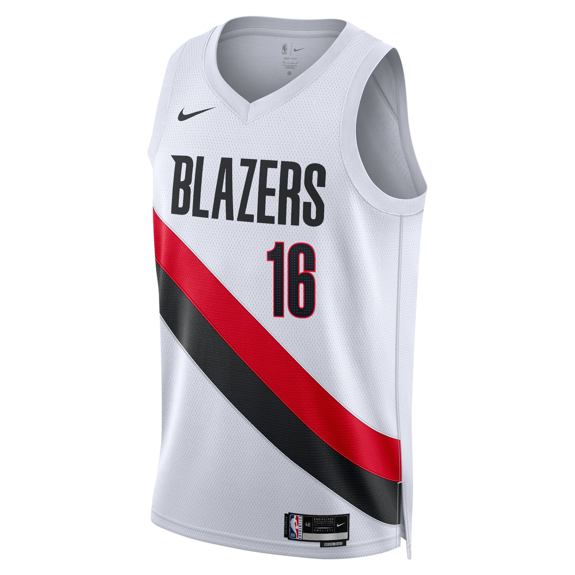 Yang Hansen Portland Trail Blazers Unisex Swingman Jersey - Association Edition - White - Image 3