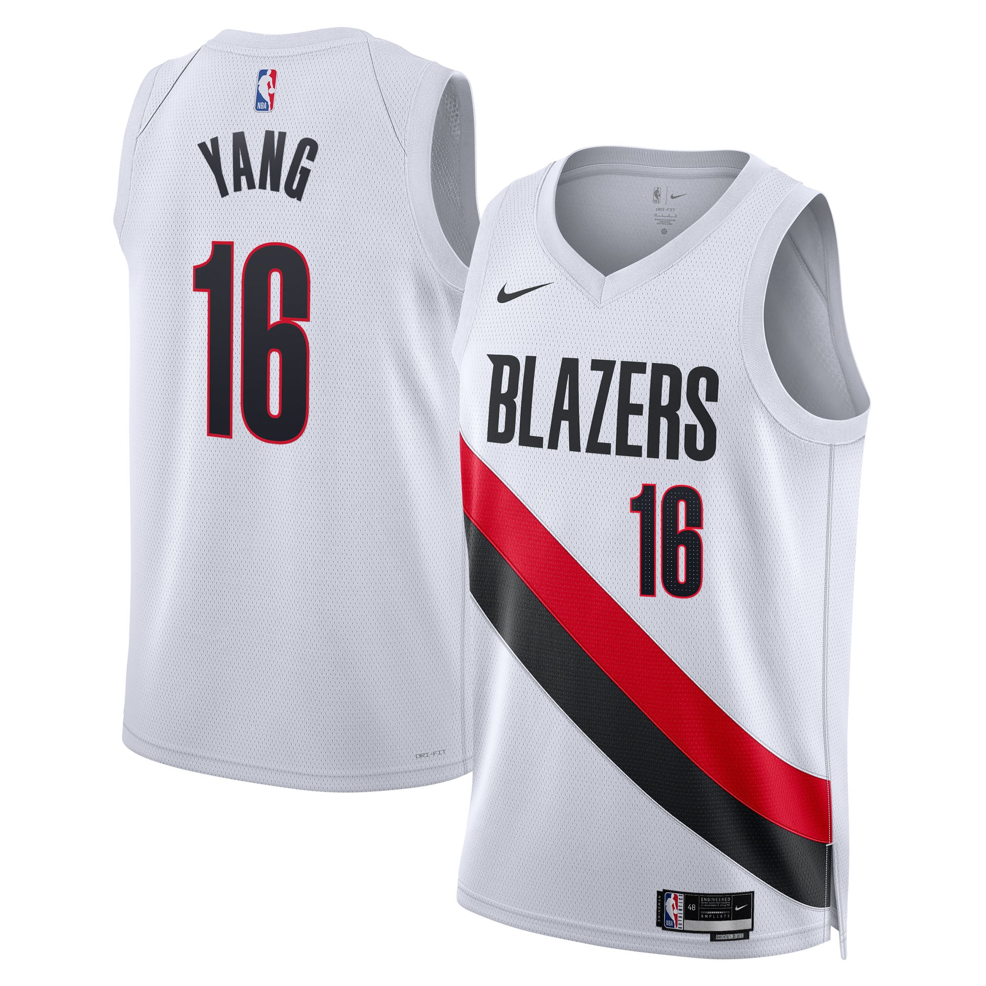 Yang Hansen Portland Trail Blazers Unisex Swingman Jersey - Association Edition - White