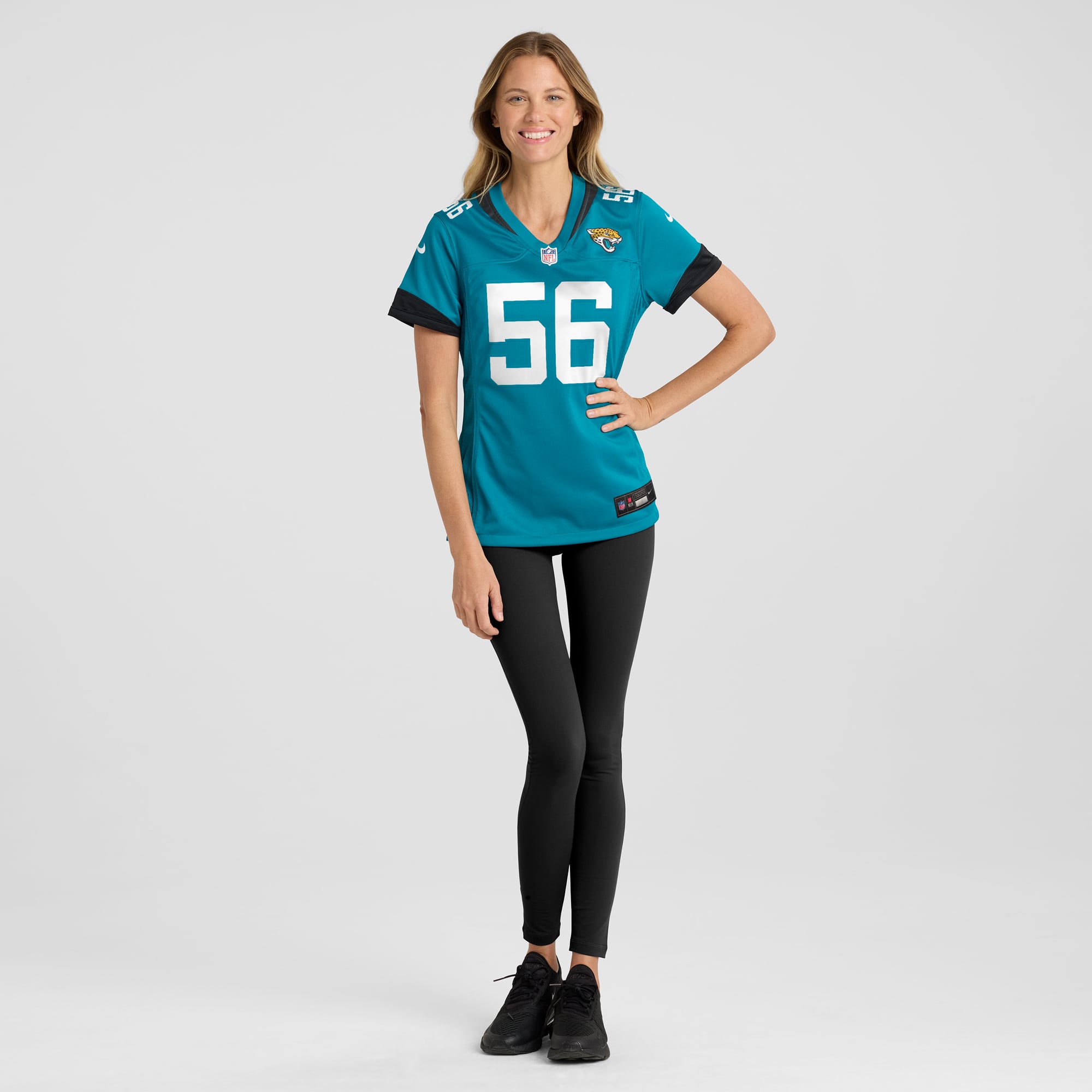 Yasir Abdullah Jacksonville Jaguars Women's Team Game Jersey - Teal - Image 5