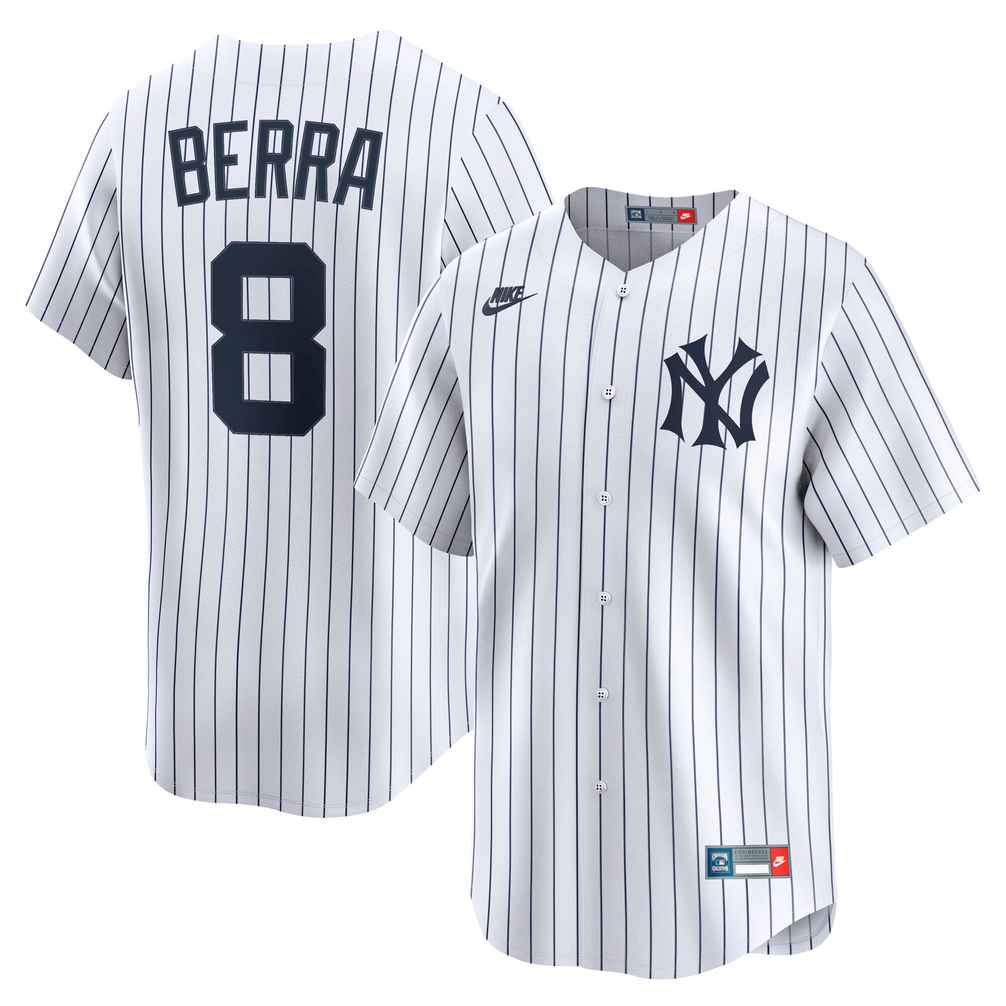 Yogi Berra New York Yankees Cooperstown Collection Limited Jersey - White - Image 2