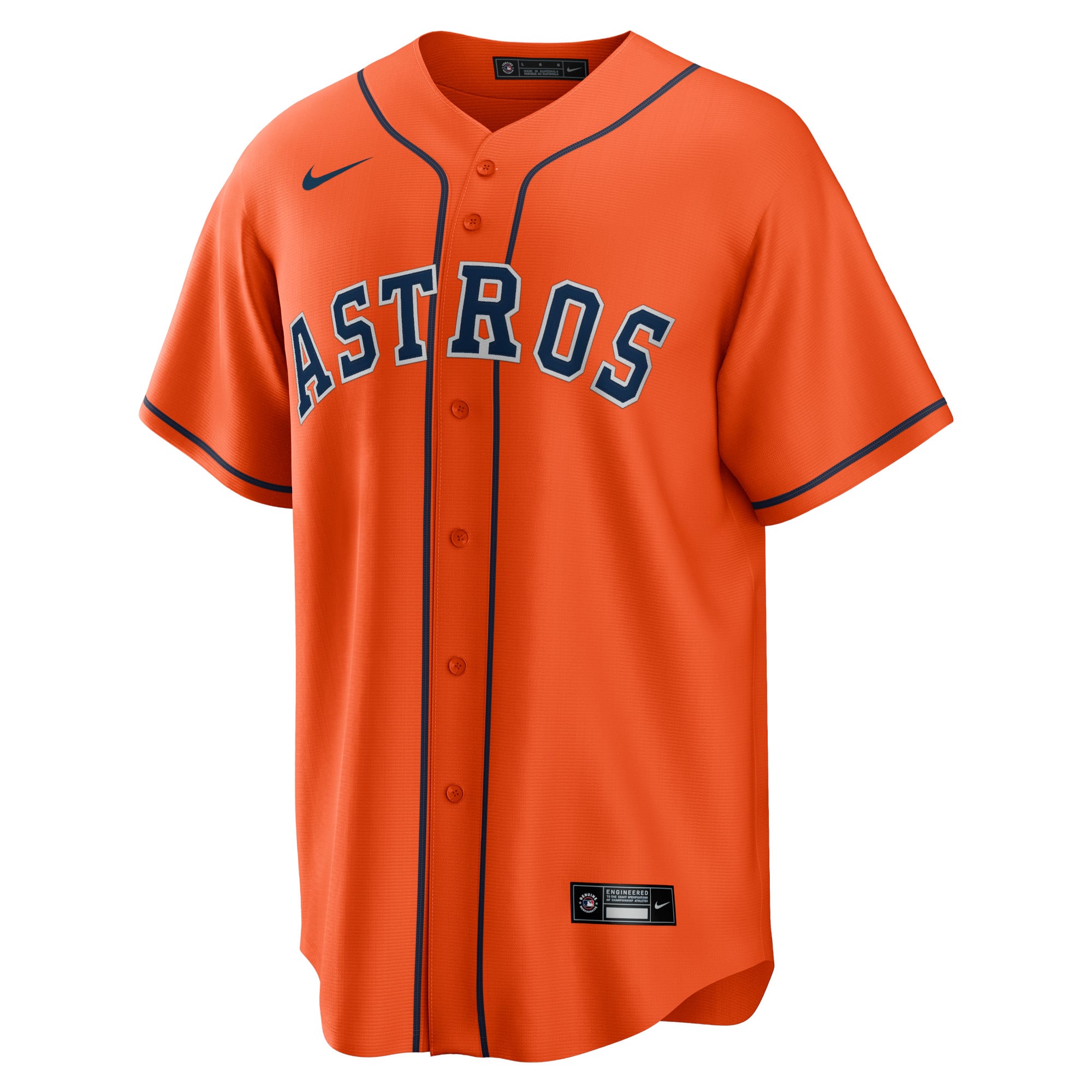 Yordan Álvarez Houston Astros Road Player Jersey - Orange - Image 3