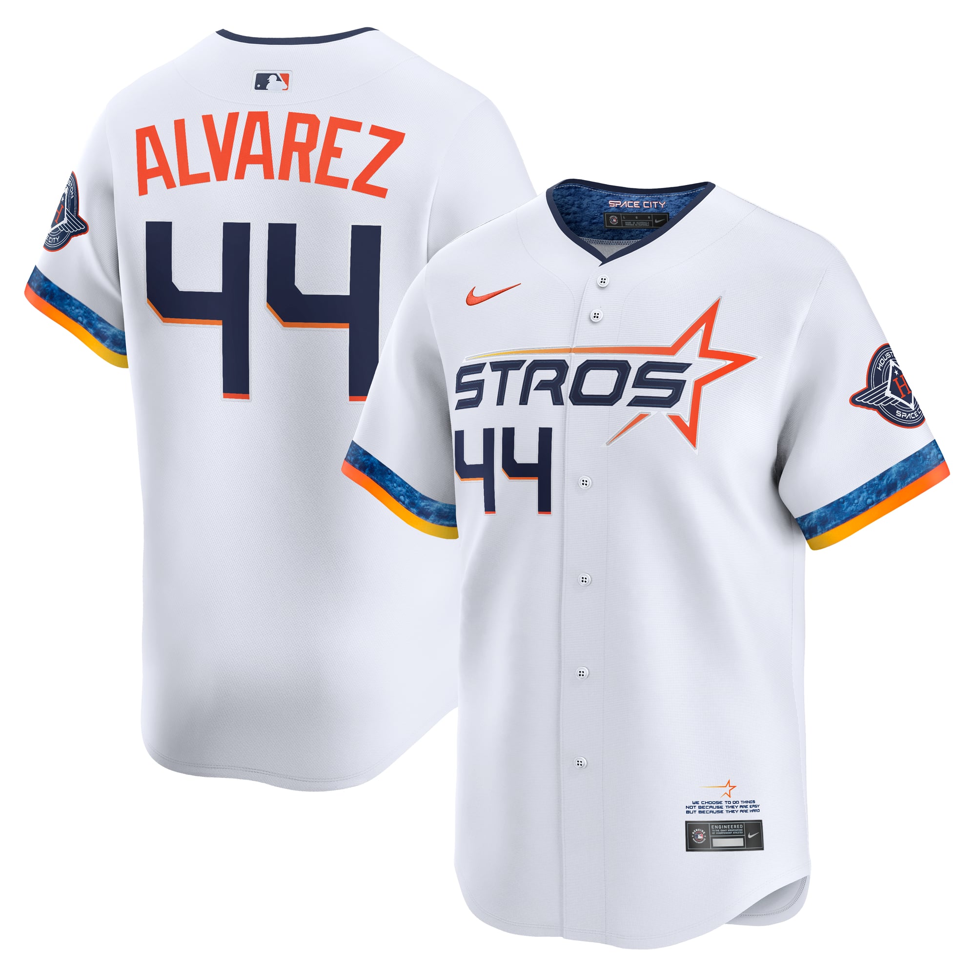 Yordan Alvarez Houston Astros 2025 City Connect Limited Player Jersey - White - Image 2