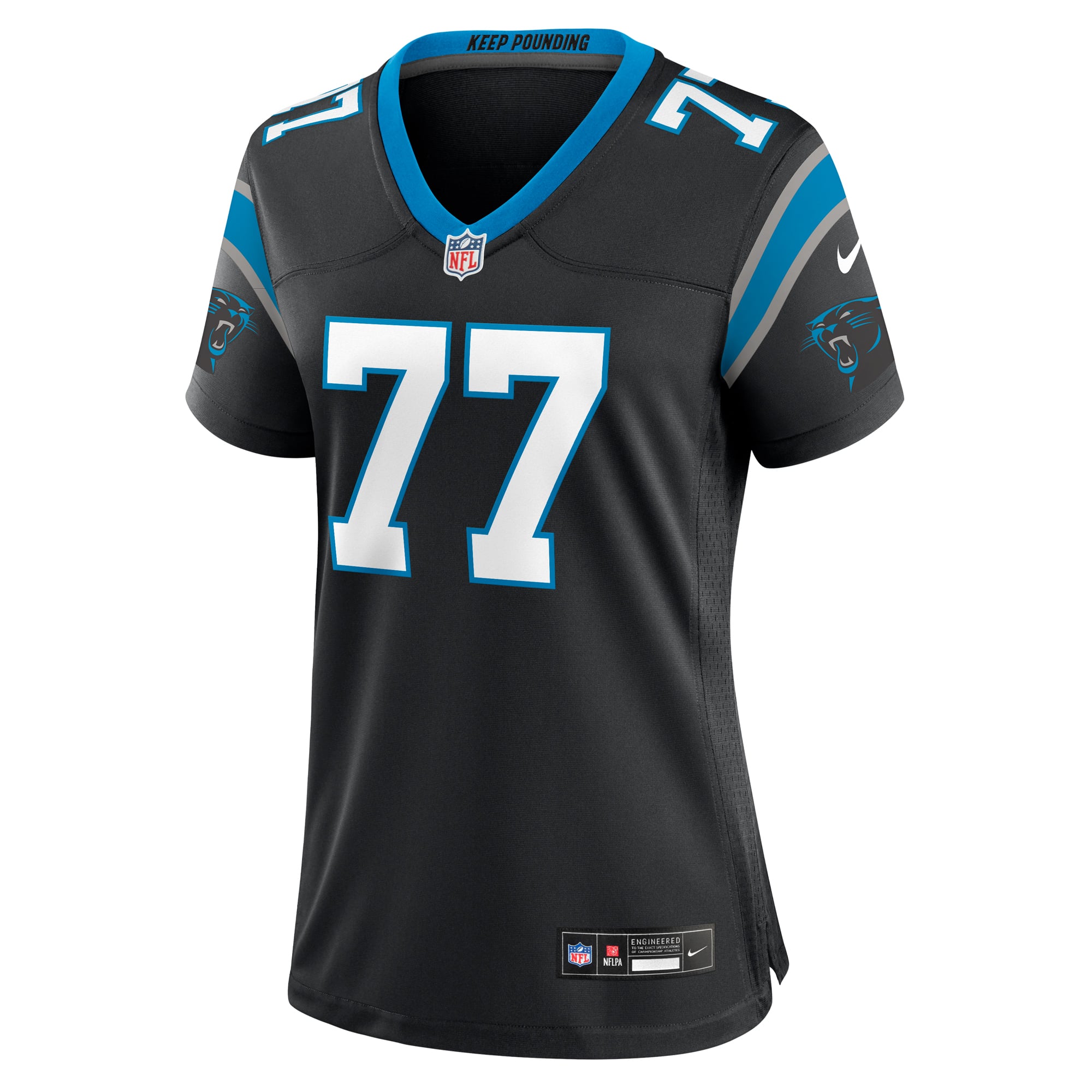 Yosh Nijman Carolina Panthers Women's Game Jersey - Black - Image 3
