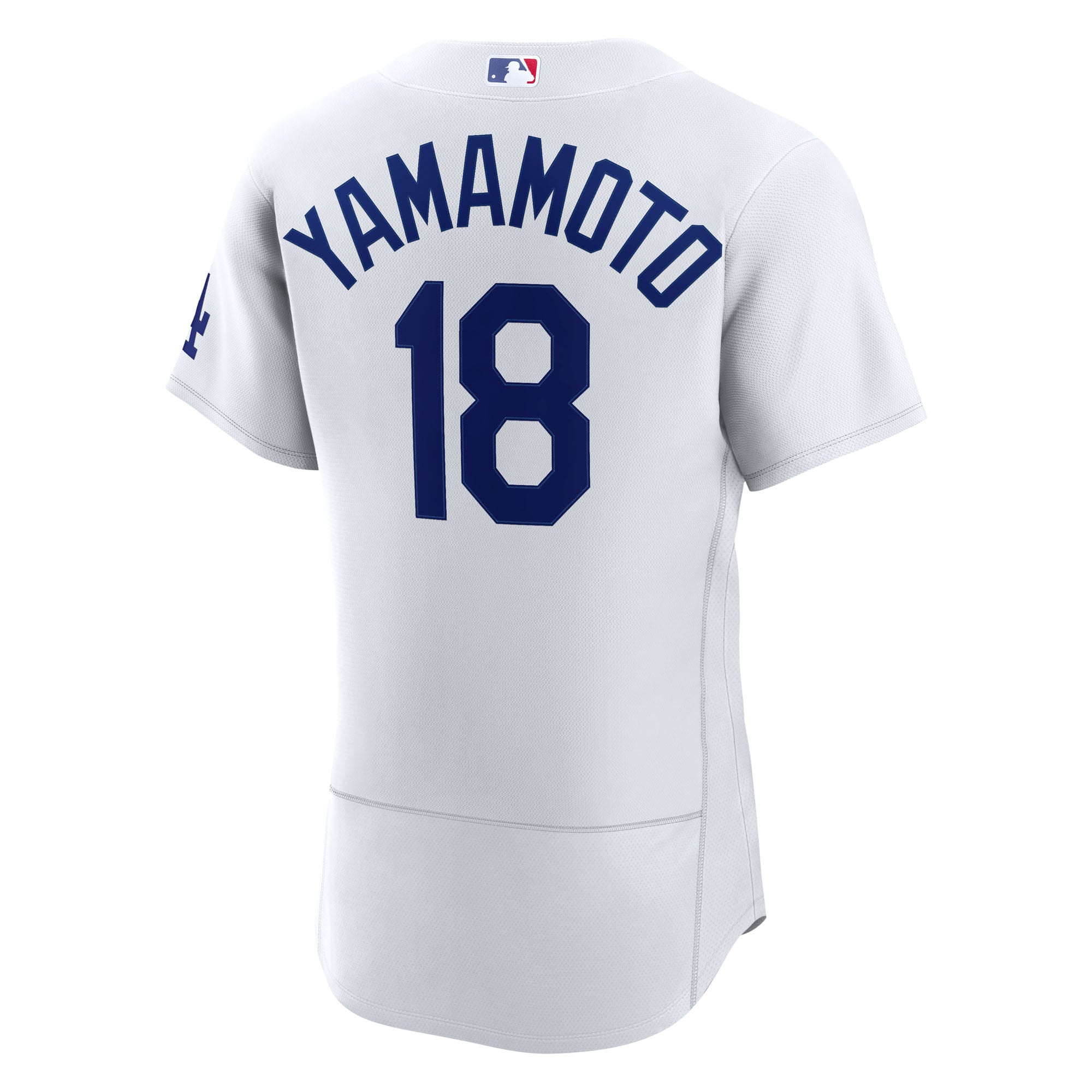 Yoshinobu Yamamoto Los Angeles Dodgers Home Jersey - White - Image 4