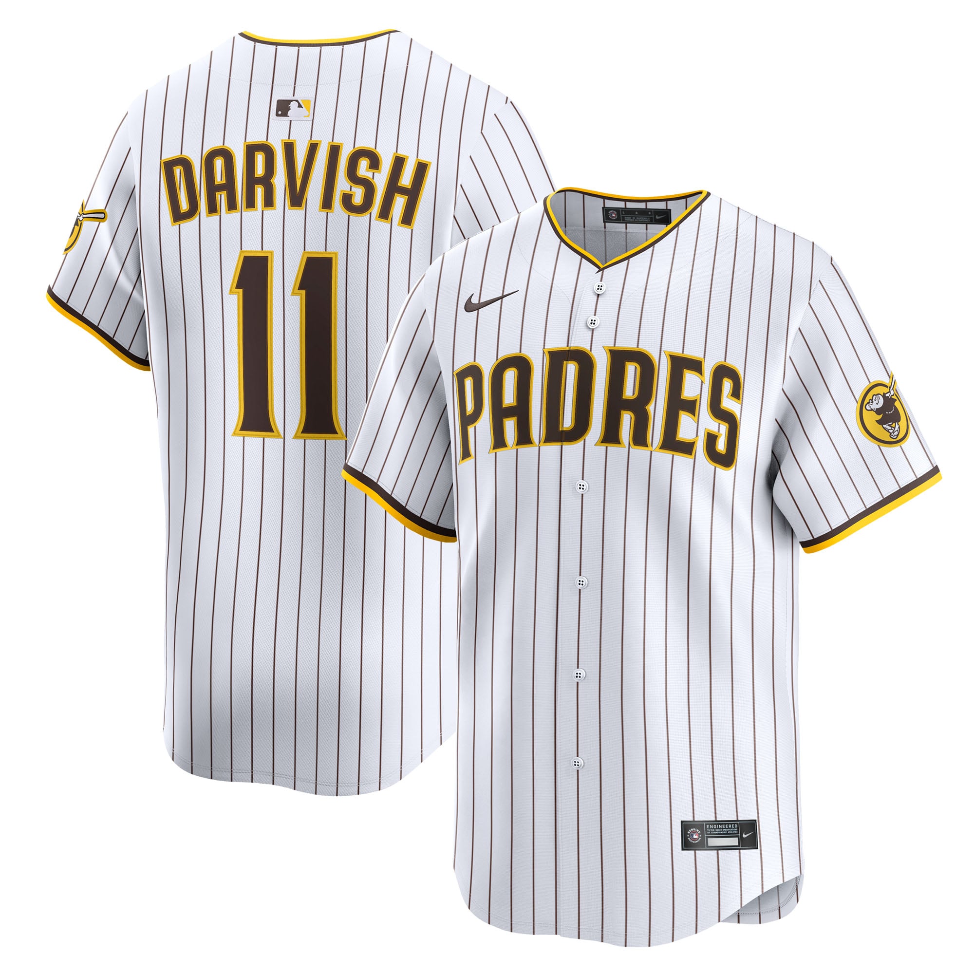 Yu Darvish San Diego Padres Home Limited Player Jersey - White - Image 2