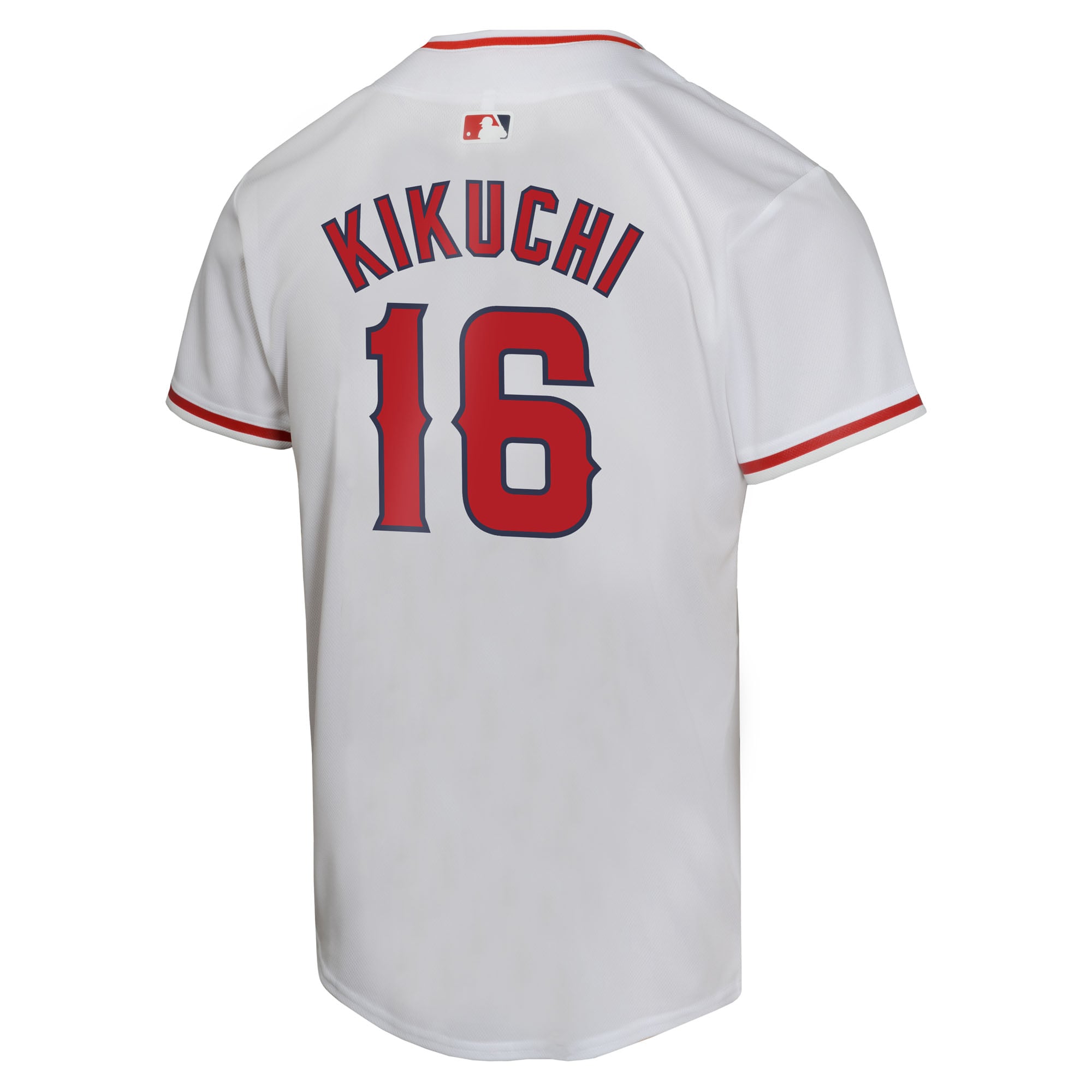 Yusei Kikuchi Los Angeles Angels Youth Home Game Player Jersey - White - Image 4