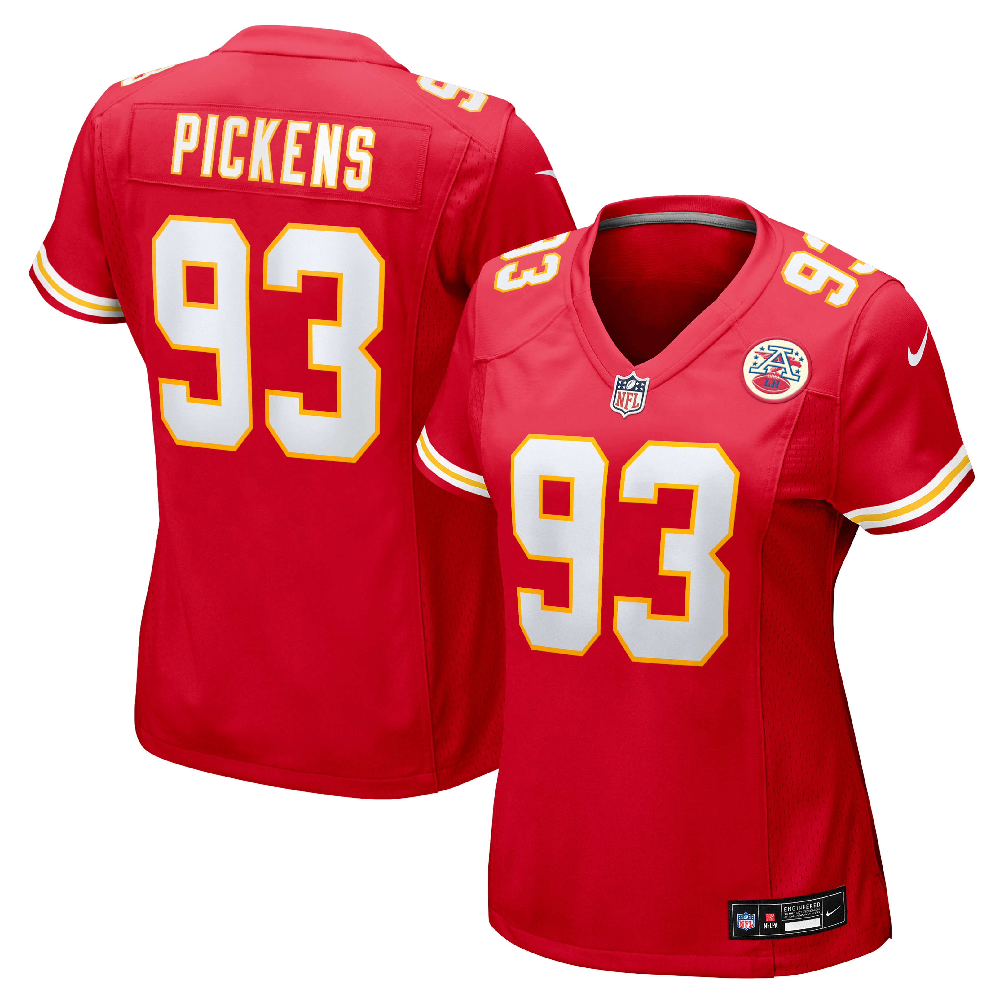 Zacch Pickens Kansas City Chiefs Women's Team Game Jersey - Red