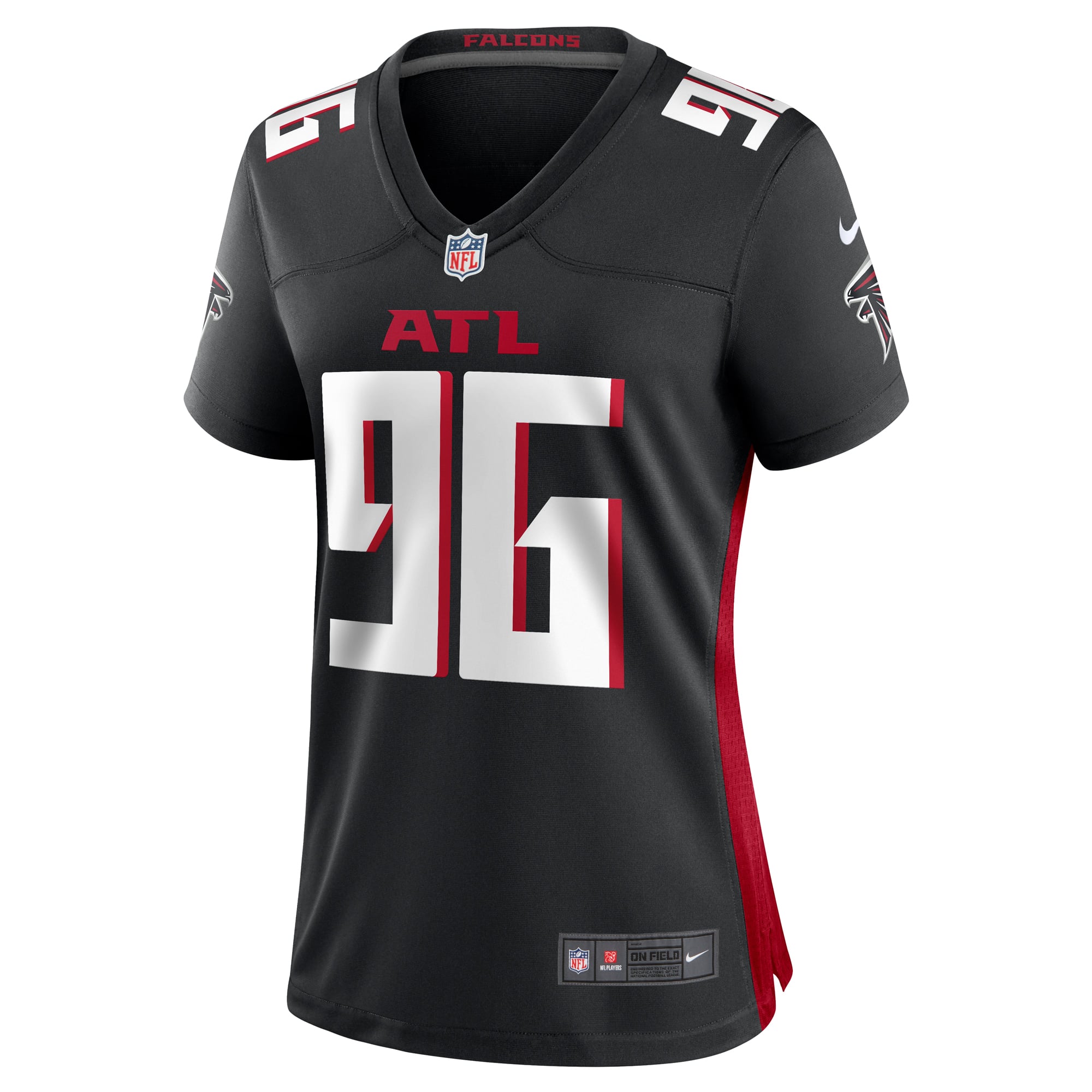 Zach Harrison Atlanta Falcons Women's Team Game Jersey - Black - Image 3