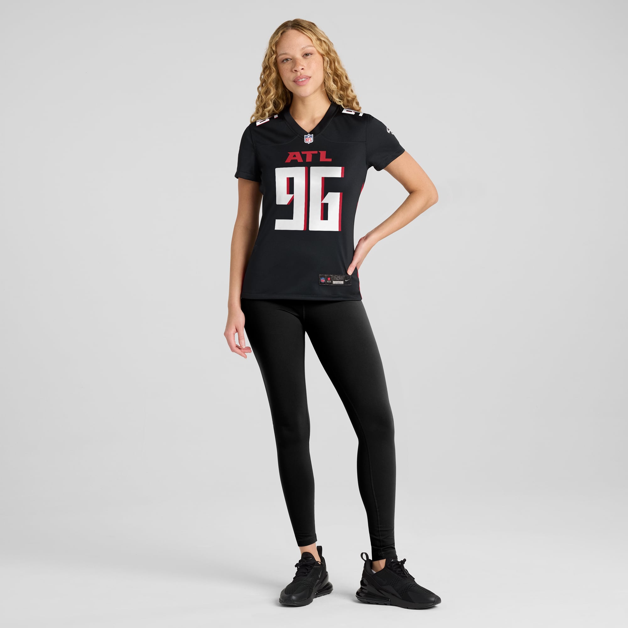 Zach Harrison Atlanta Falcons Women's Team Game Jersey - Black - Image 5