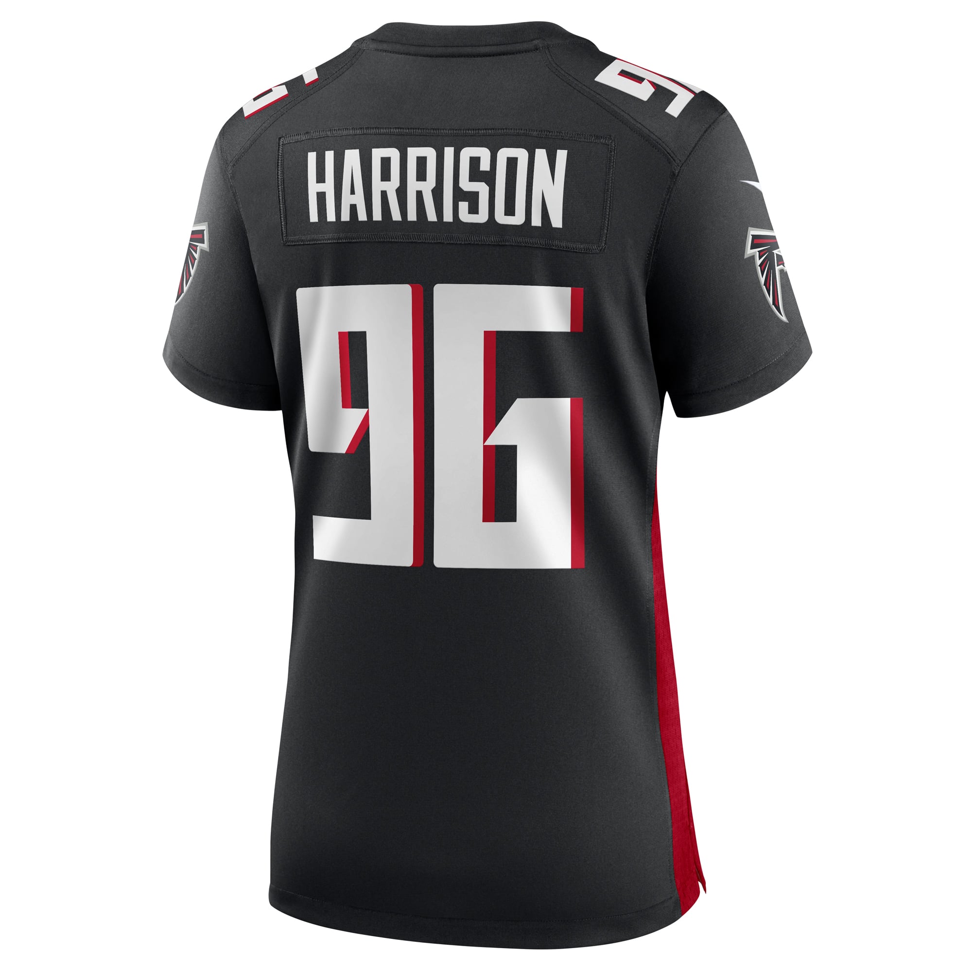 Zach Harrison Atlanta Falcons Women's Team Game Jersey - Black - Image 4