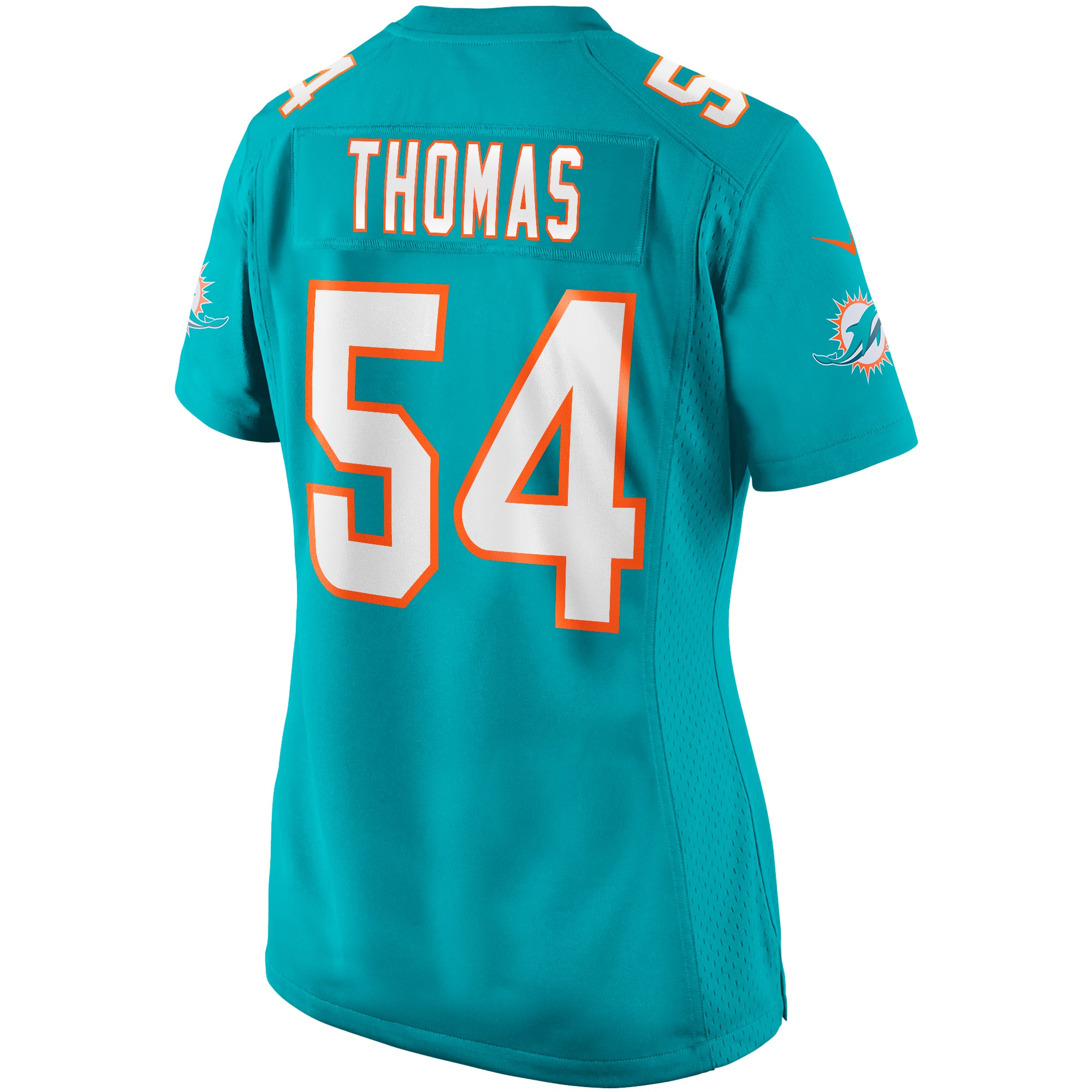 Zach Thomas Miami Dolphins Women's Game Retired Player Jersey - Aqua - Image 4