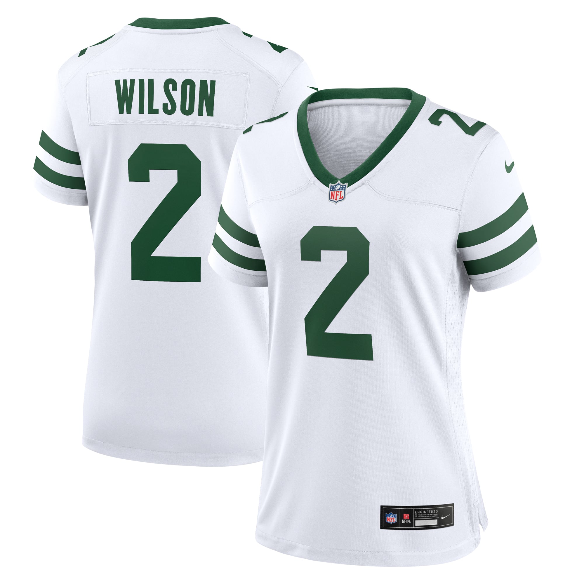 Zach Wilson New York Jets Women's Game Jersey - Legacy White - Image 2