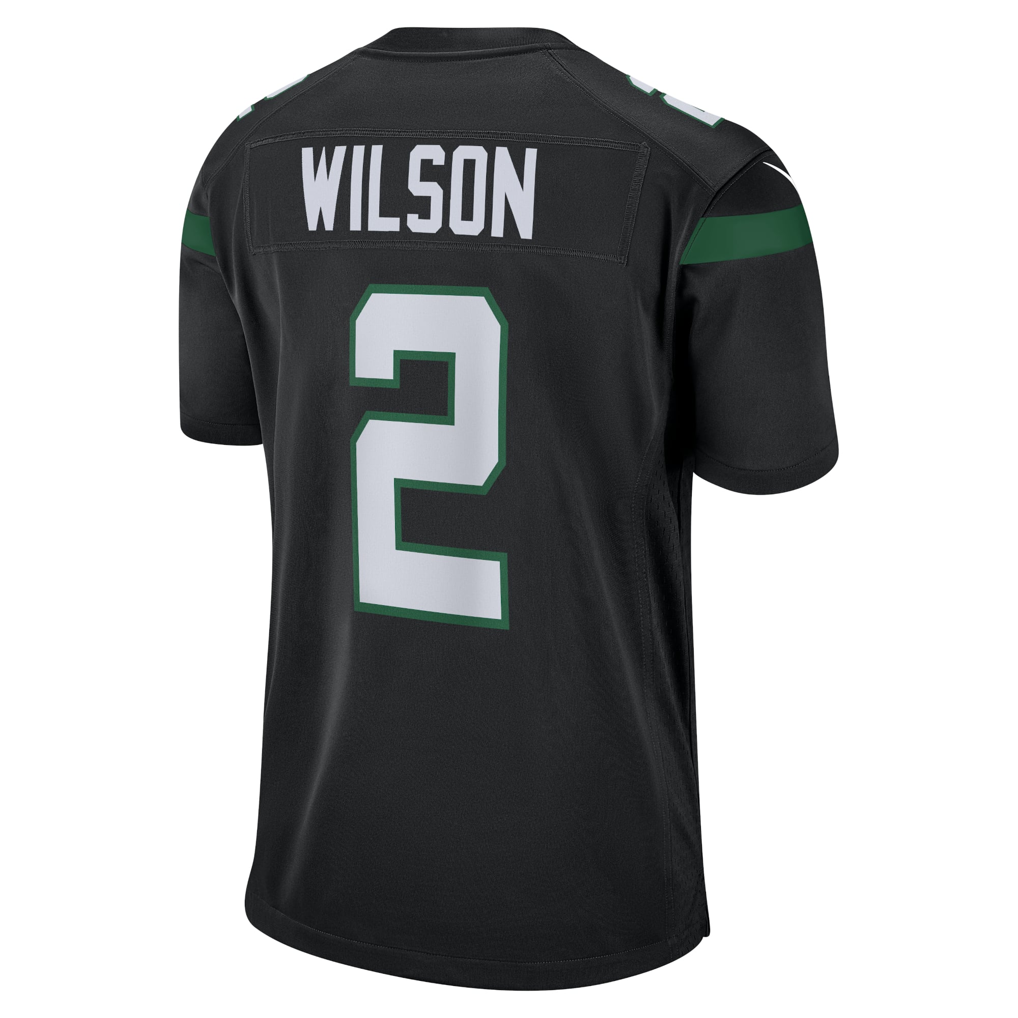 Zach Wilson New York Jets Youth Game Jersey - Black - Image 4