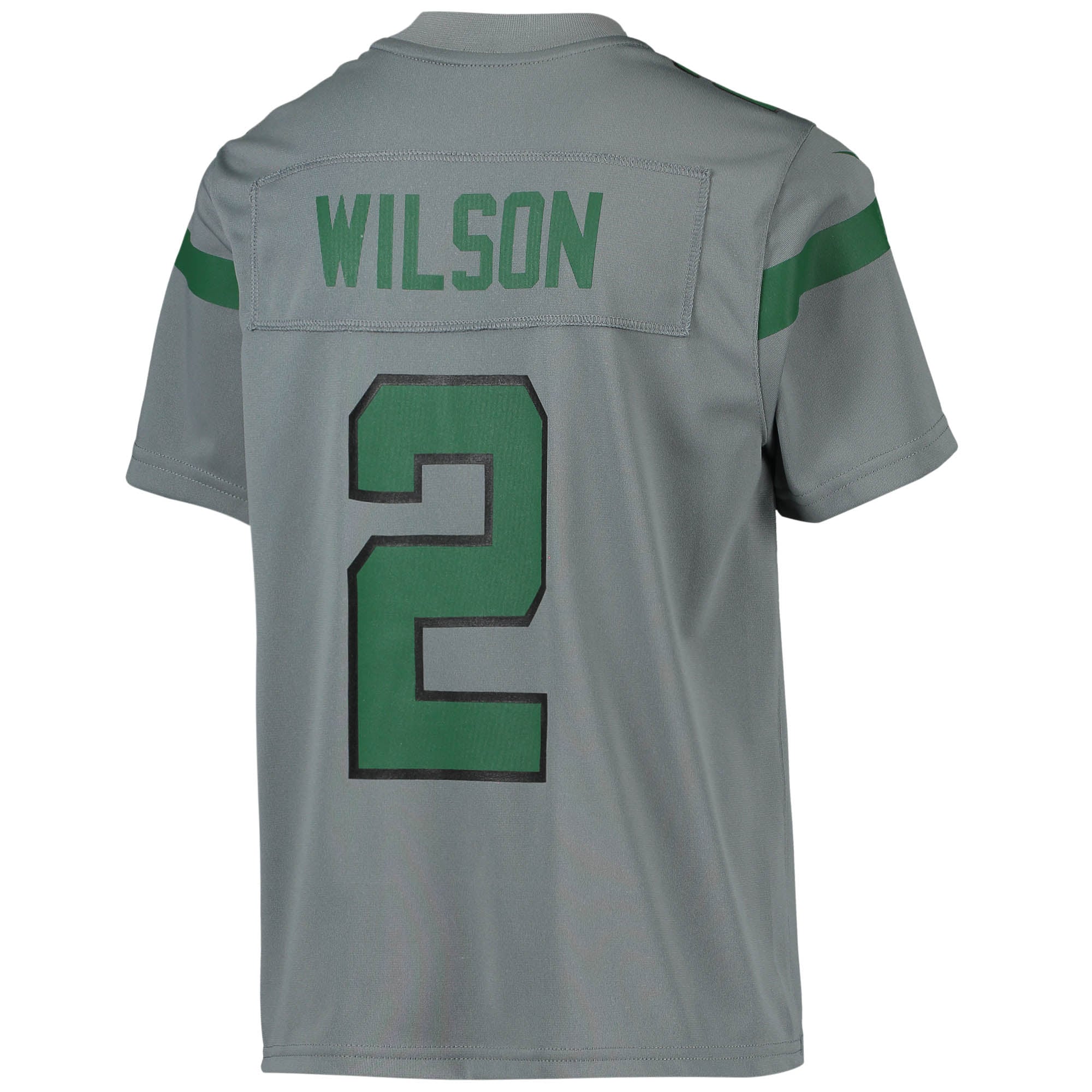 Zach Wilson New York Jets Youth Inverted Team Game Jersey - Gray - Image 4