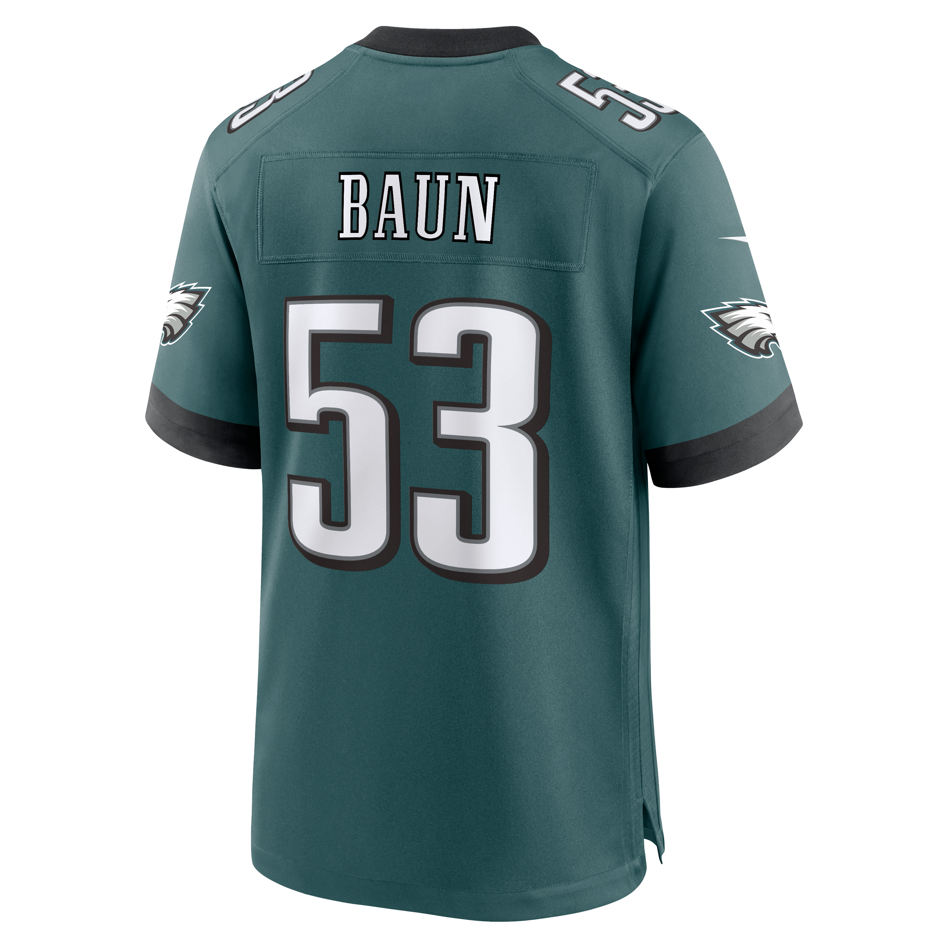 Zack Baun Philadelphia Eagles Team Game Jersey - Midnight Green - Image 4