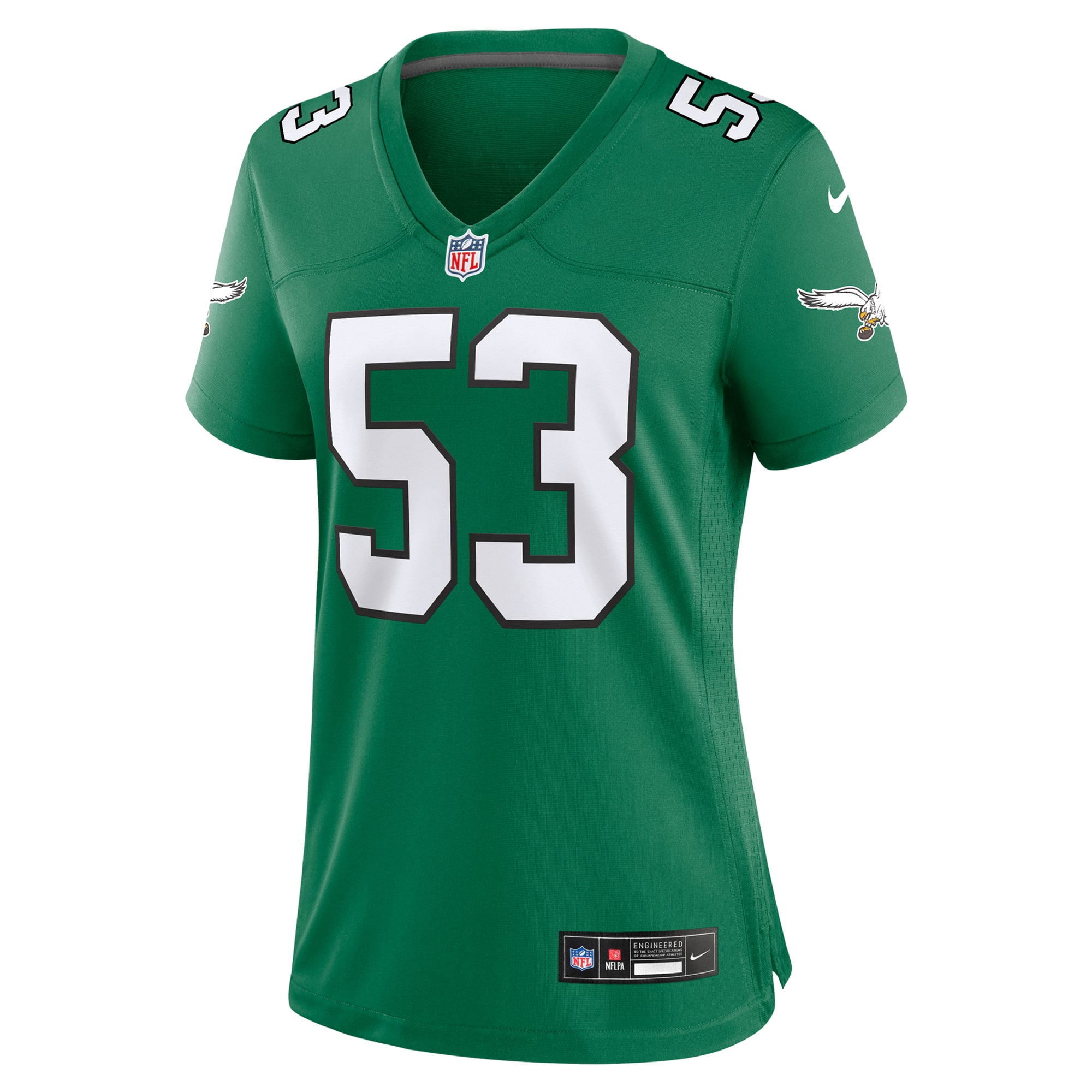 Zack Baun Philadelphia Eagles Women's Alternate Game Jersey - Kelly Green - Kelly Green - Image 3