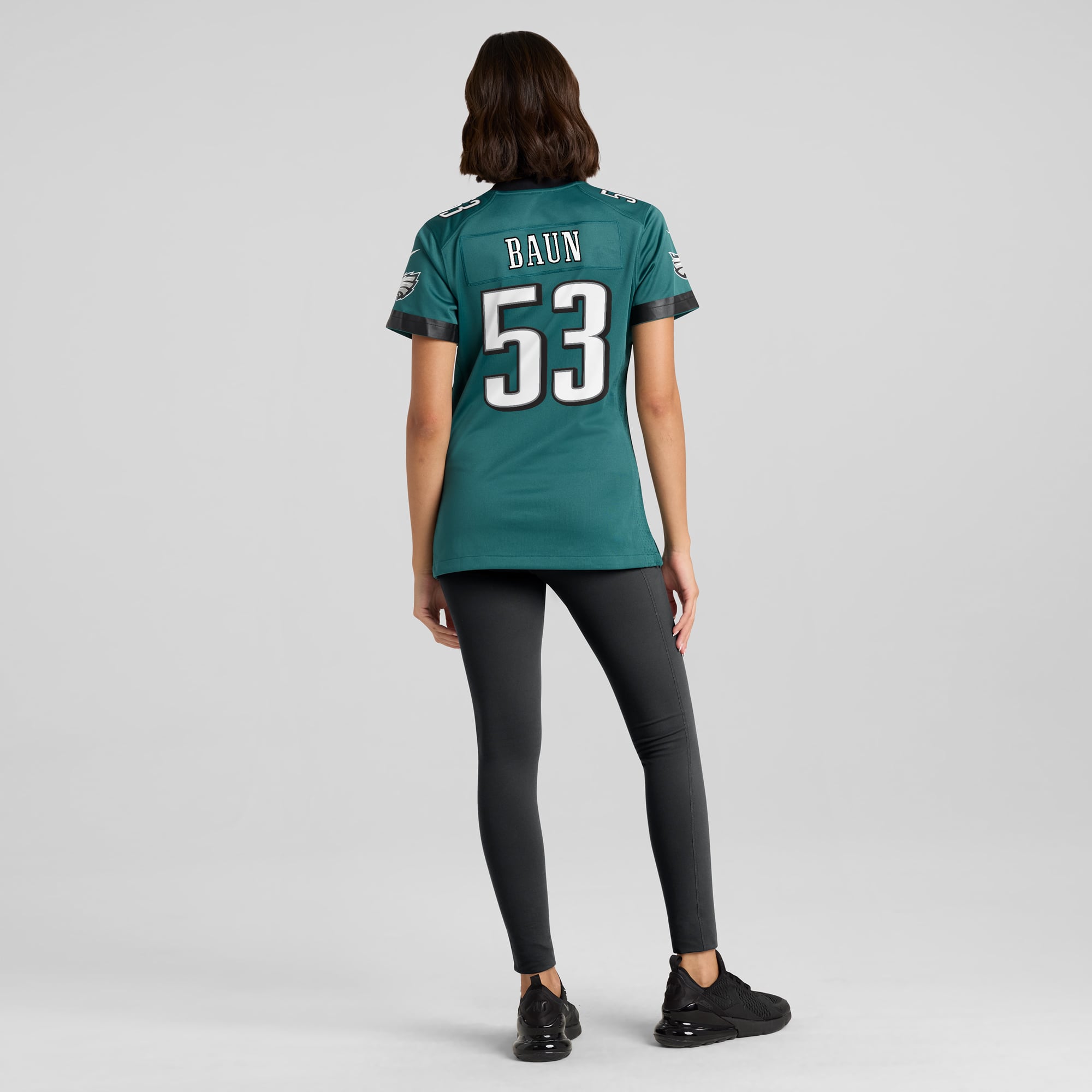 Zack Baun Philadelphia Eagles Women's Alternate Game Jersey - Kelly Green - Midnight Green - Image 6