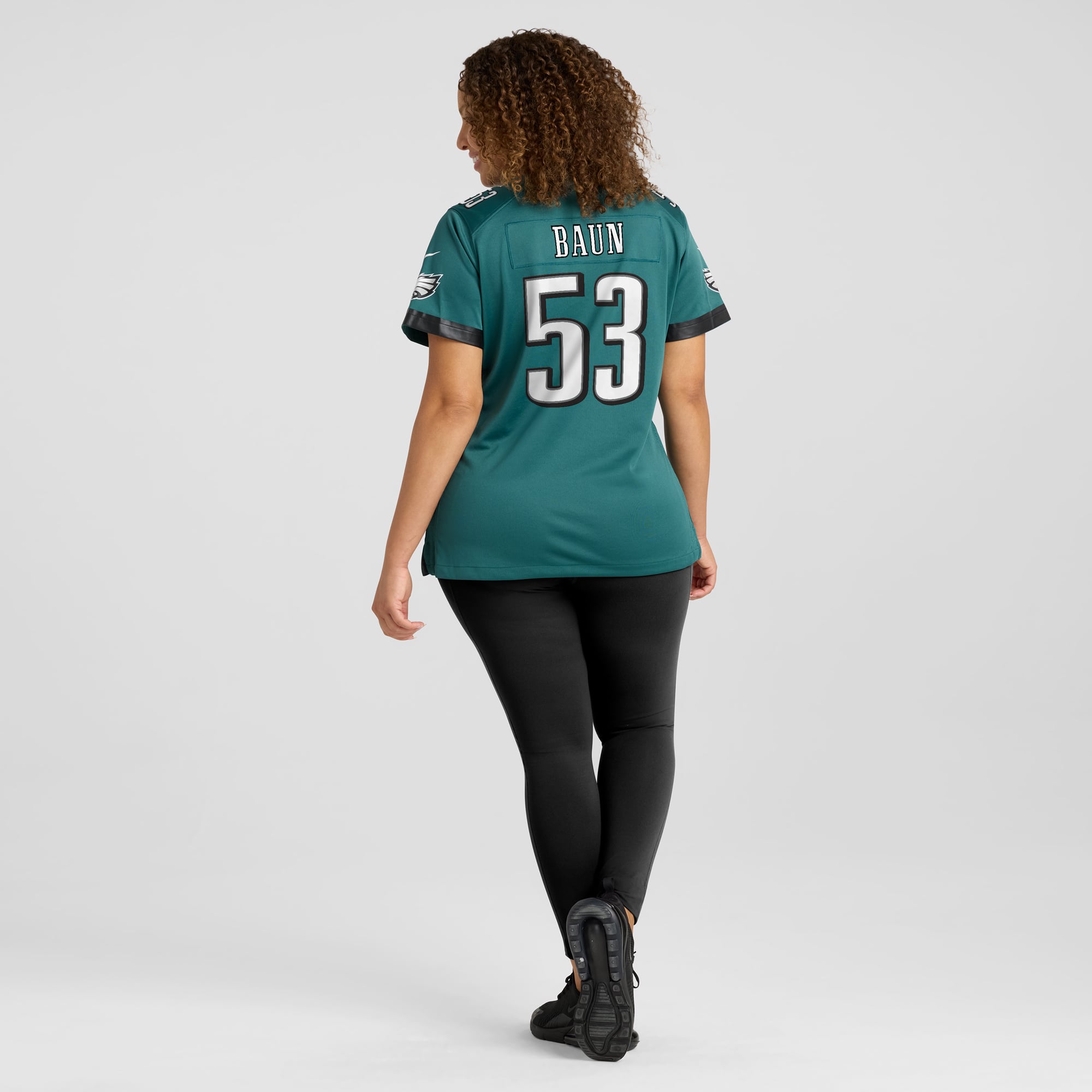 Zack Baun Philadelphia Eagles Women's Alternate Game Jersey - Kelly Green - Midnight Green - Image 8
