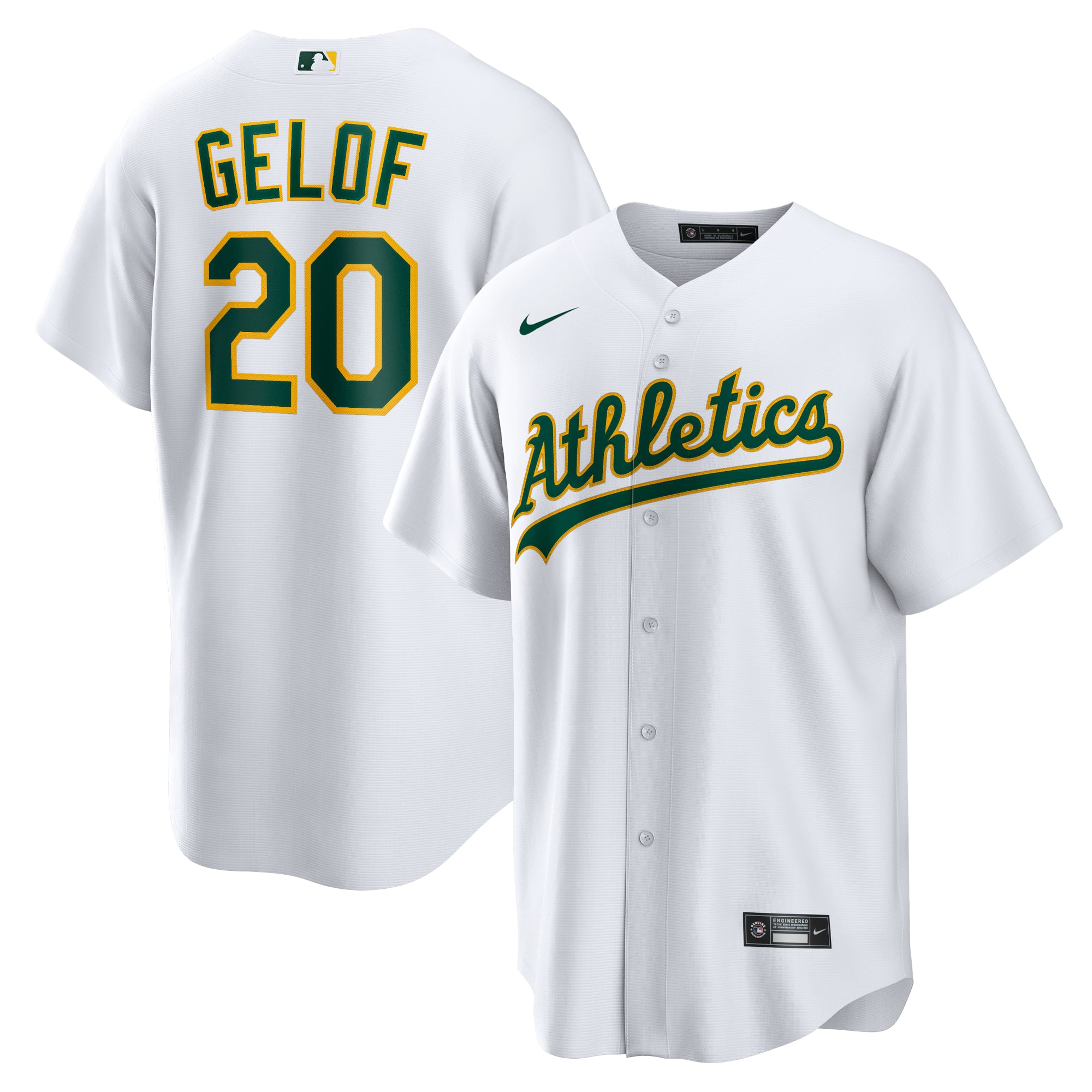Zack Gelof Athletics Home Jersey - White - Image 2